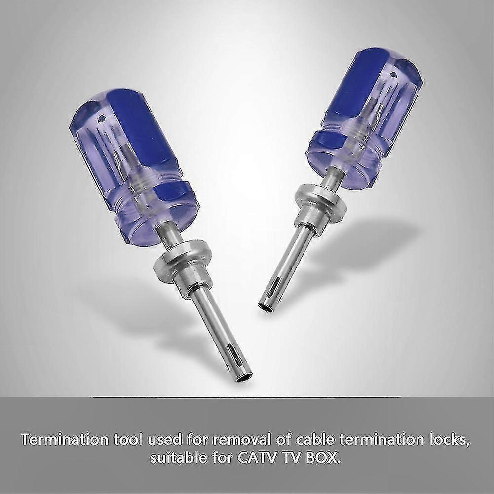 4in Blue CATV TV Box Locking and Unlocking Tool