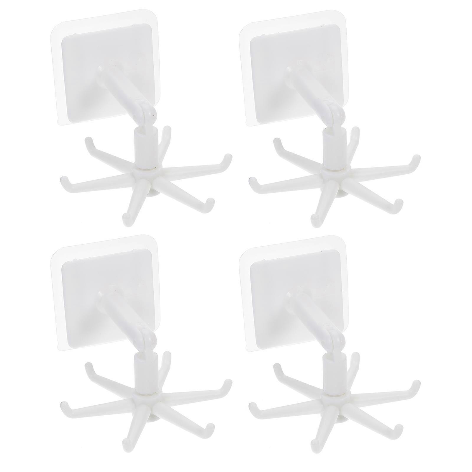 8Pcs Rotatable Kitchen Utensil Holder Organizing Rack For Spatulas Spoons Wall-mounted And Space-efficient