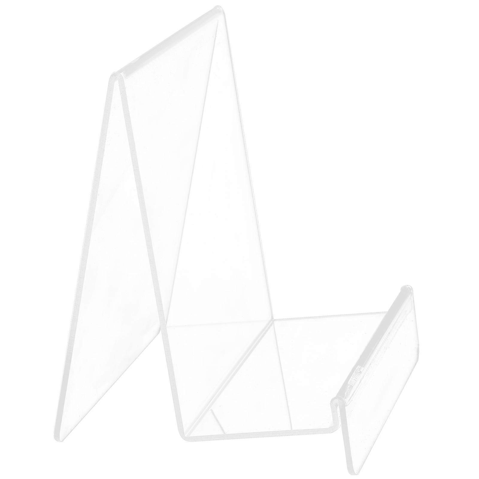 Clear Acrylic Book Display Stand for Storage 2Pcs Transparent Easel