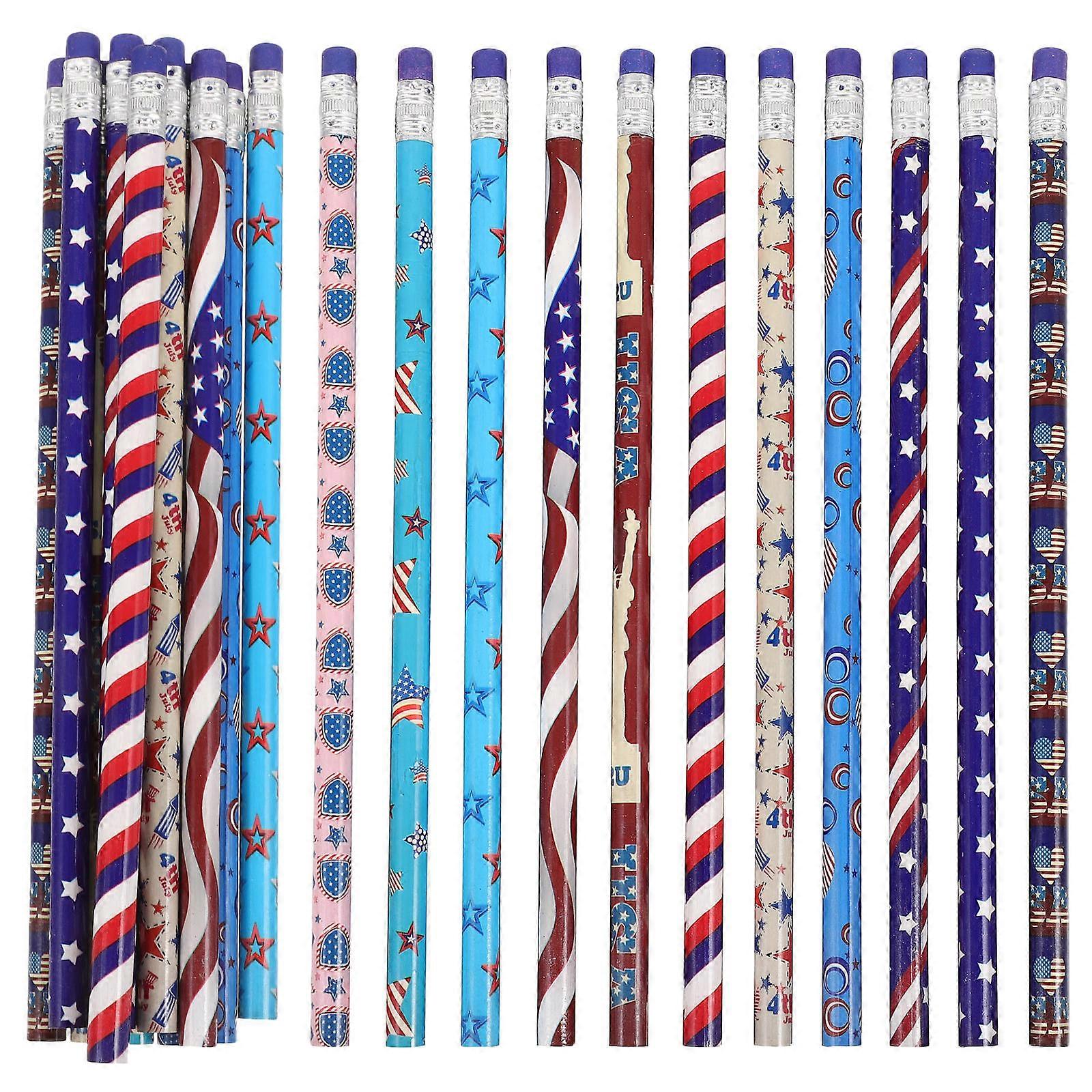 Usa Flag Pencils for Writing 192Pcs Assorted Color Wooden Pencils
