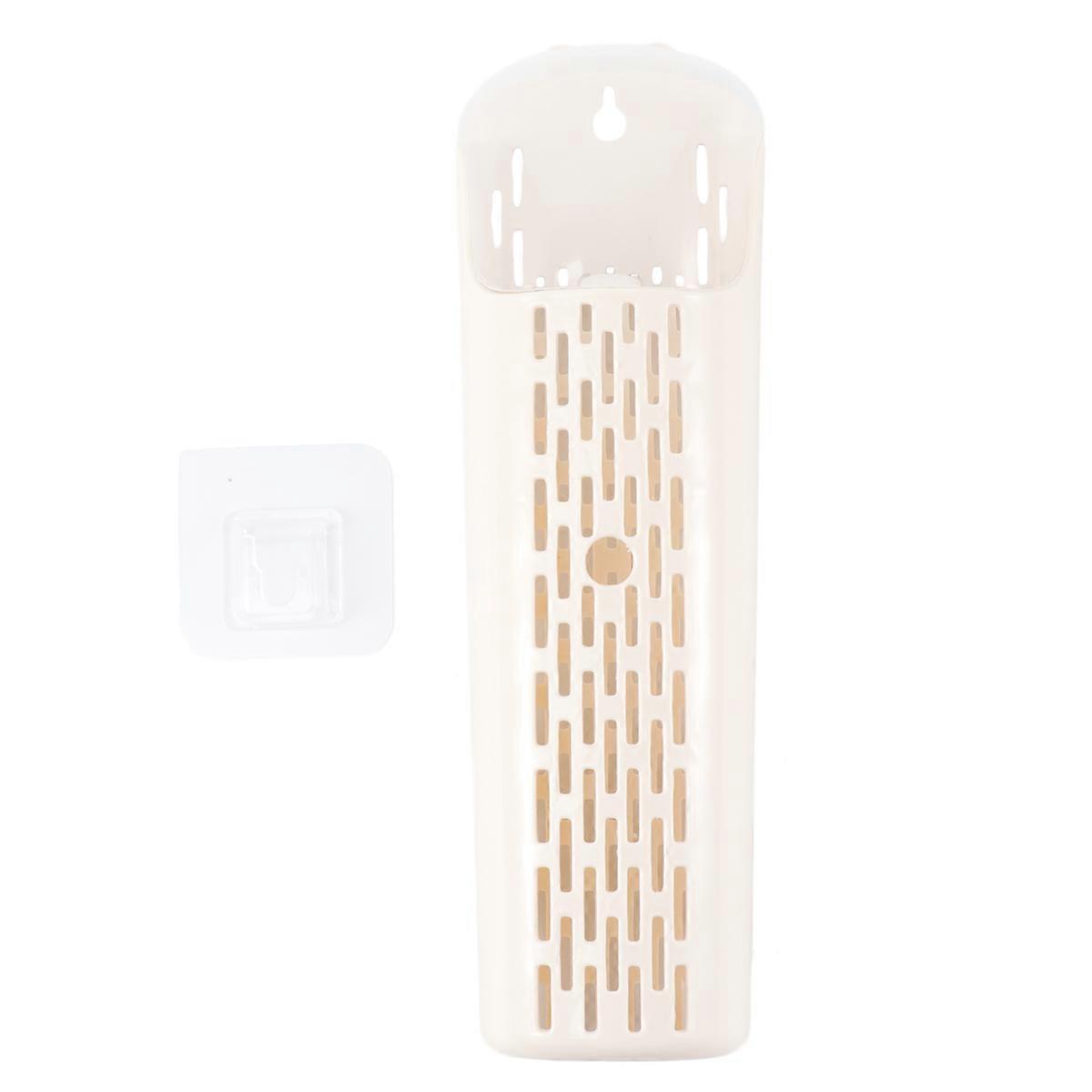 Utensil Drainer Wall Mounted Chopsticks Holder Kitchen Use Beige