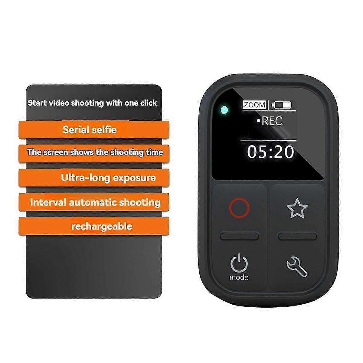 Wireless Remote Control with Sceen for BR-E1 R5 R6 R7 R8 R50 R100 G7X3 G5 M50 M50M2 Camera