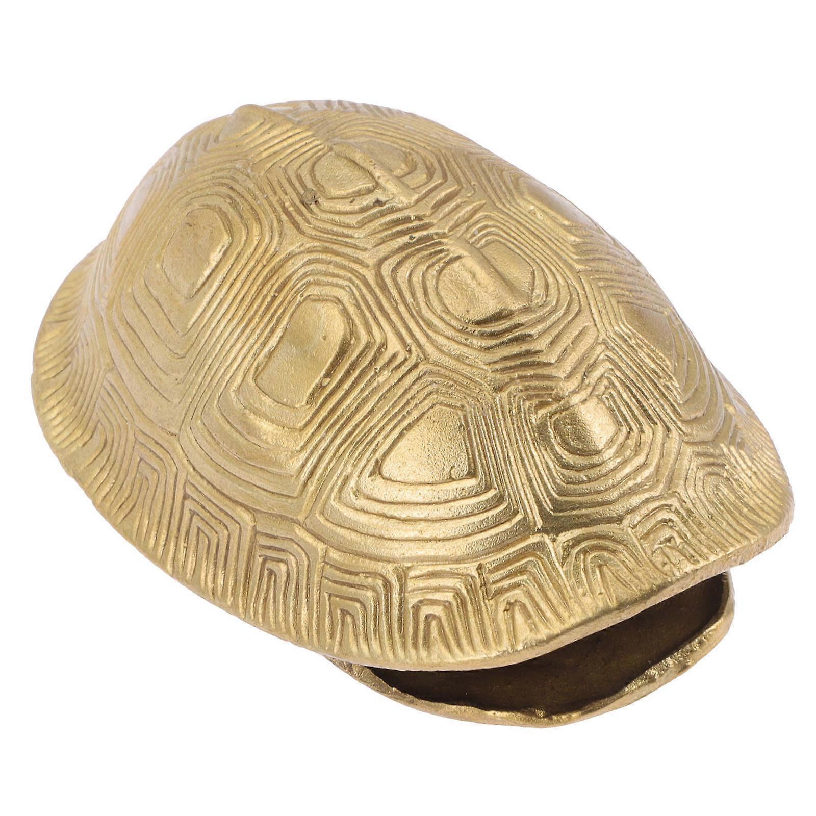 Golden Copper Turtle Shell Crafts for Home Decoration Ornament