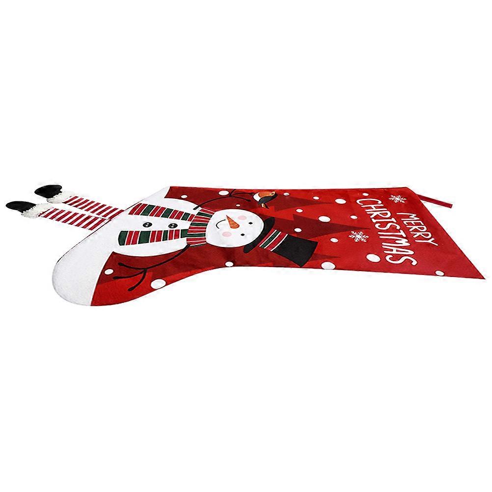 Xmas Candy Bag 4Pcs Stocking Shape Storage For Gift Giving And Festive Atmosphere Enhancement 18.1×10×3.1in Assorted Color