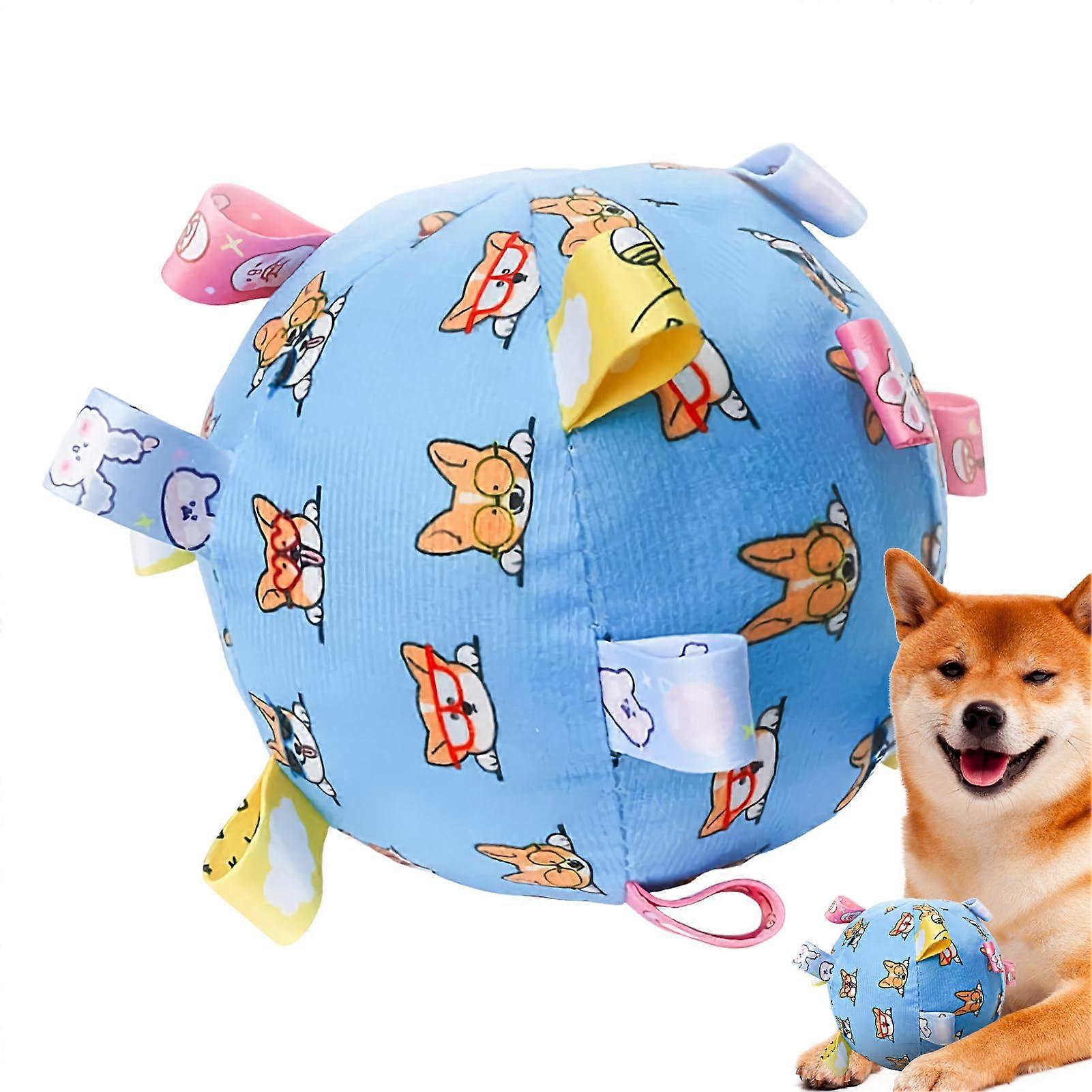 Squeaky Dog Toys Ball Interactive Fetch Ball For Puppies, WearResistant Chewing Toy, Indoor Outdoor Dog Toy