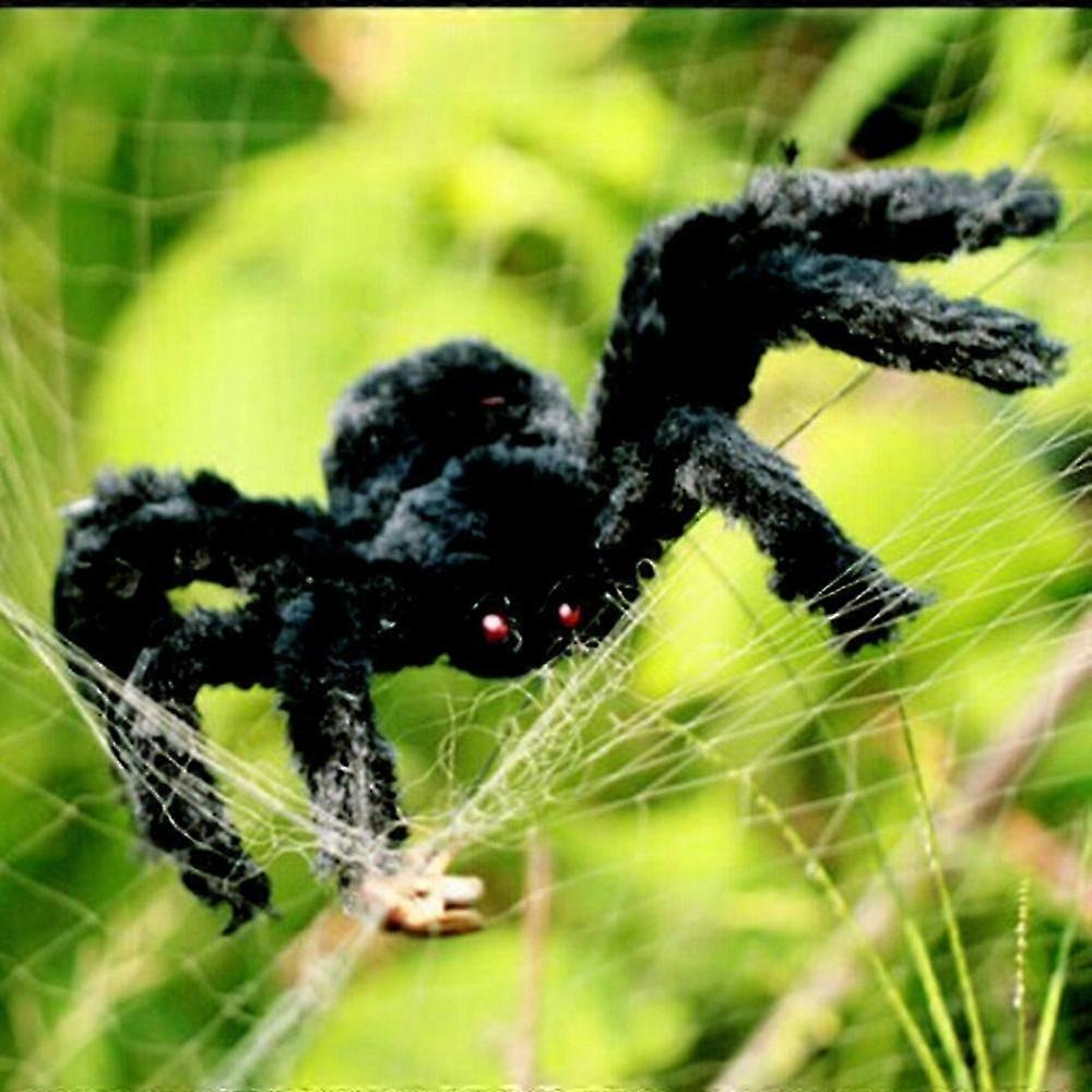 Creative Halloween Party Black Plush Spider Decoration 90cm