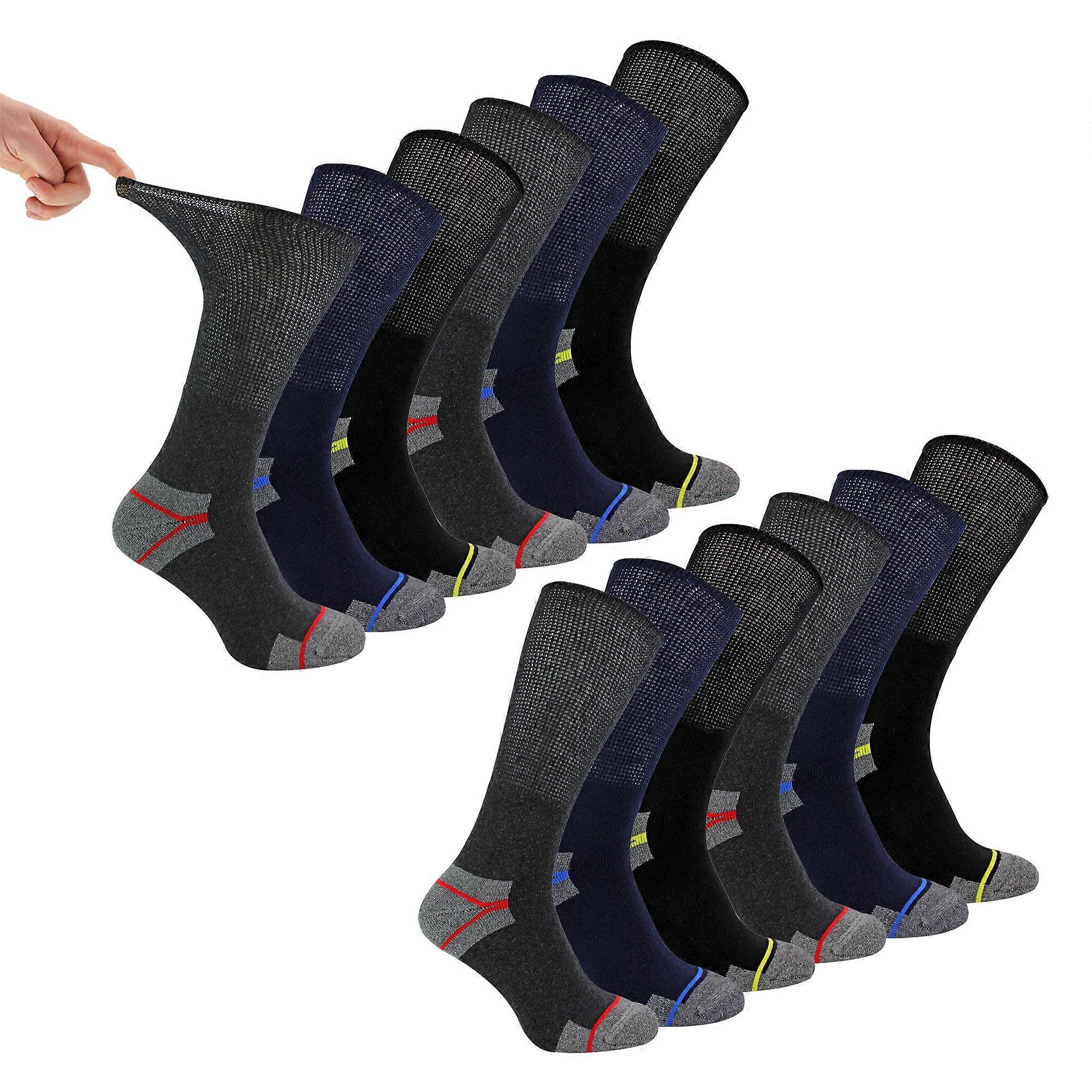 Dr.Socks - Multipack Mens Breathable Diabetic Work Socks