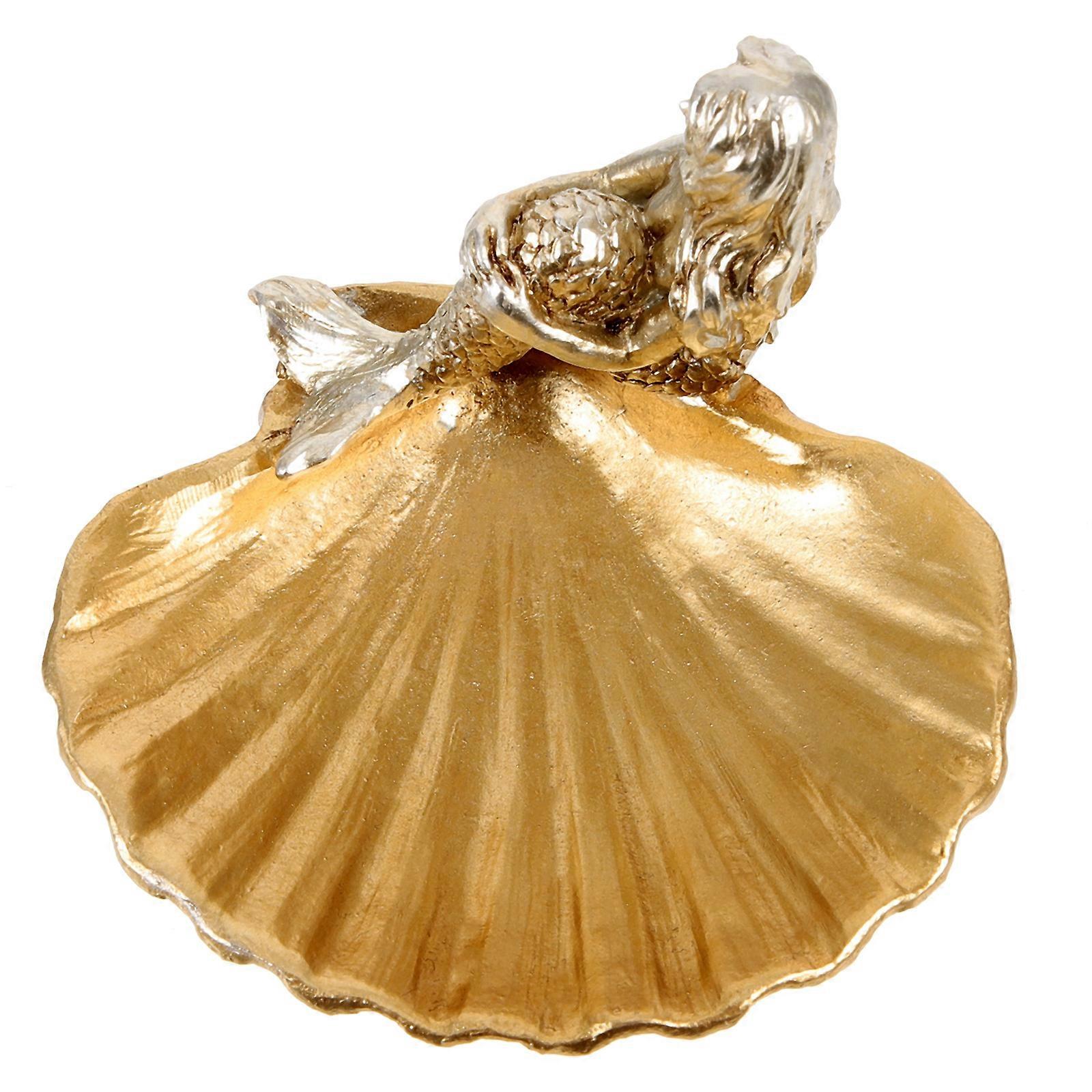 Jewelry Tray Statue for Display 2Pcs Seashell Trinket Decor