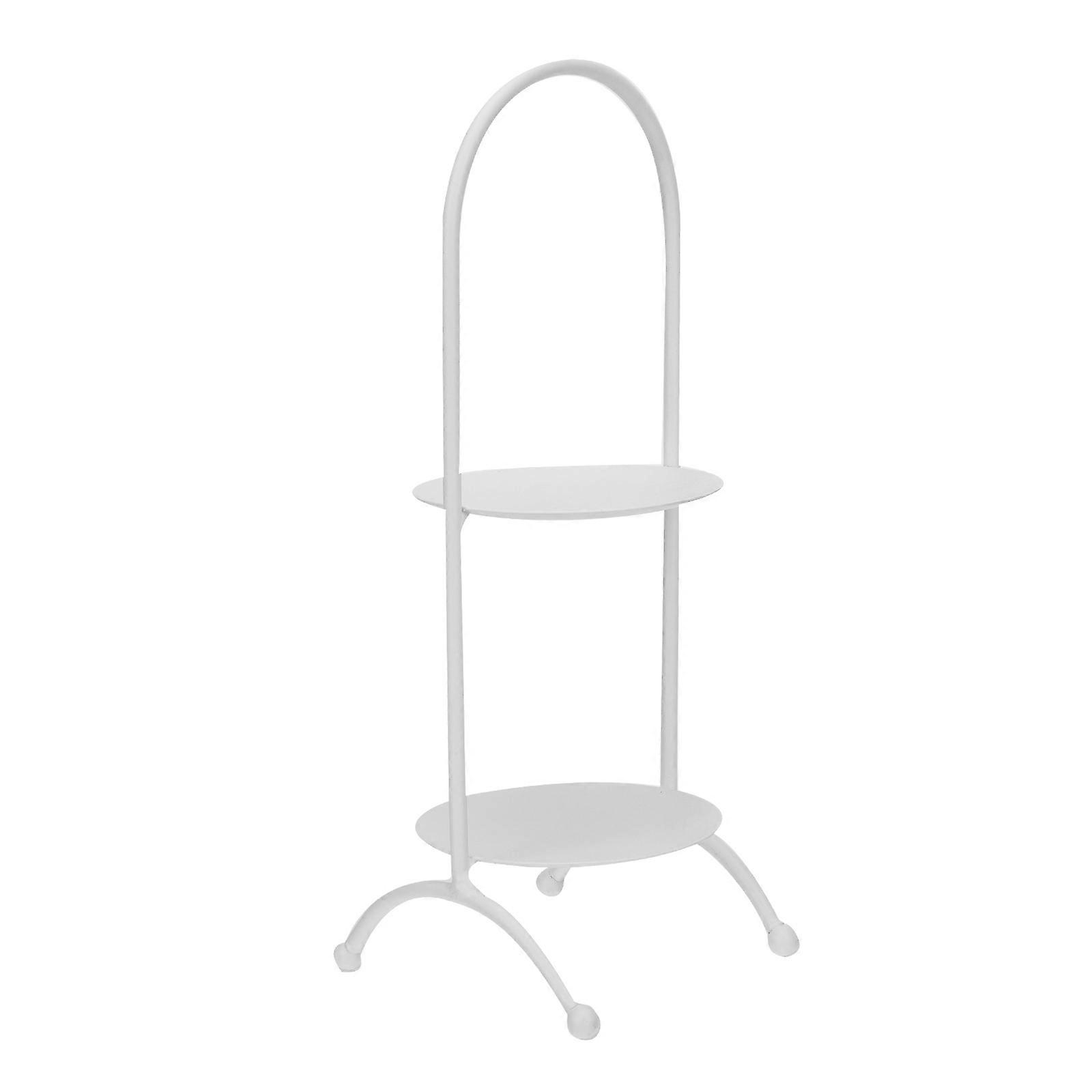Dessert Display Rack Ideal For Birthday Party Round Shape White 2Pcs