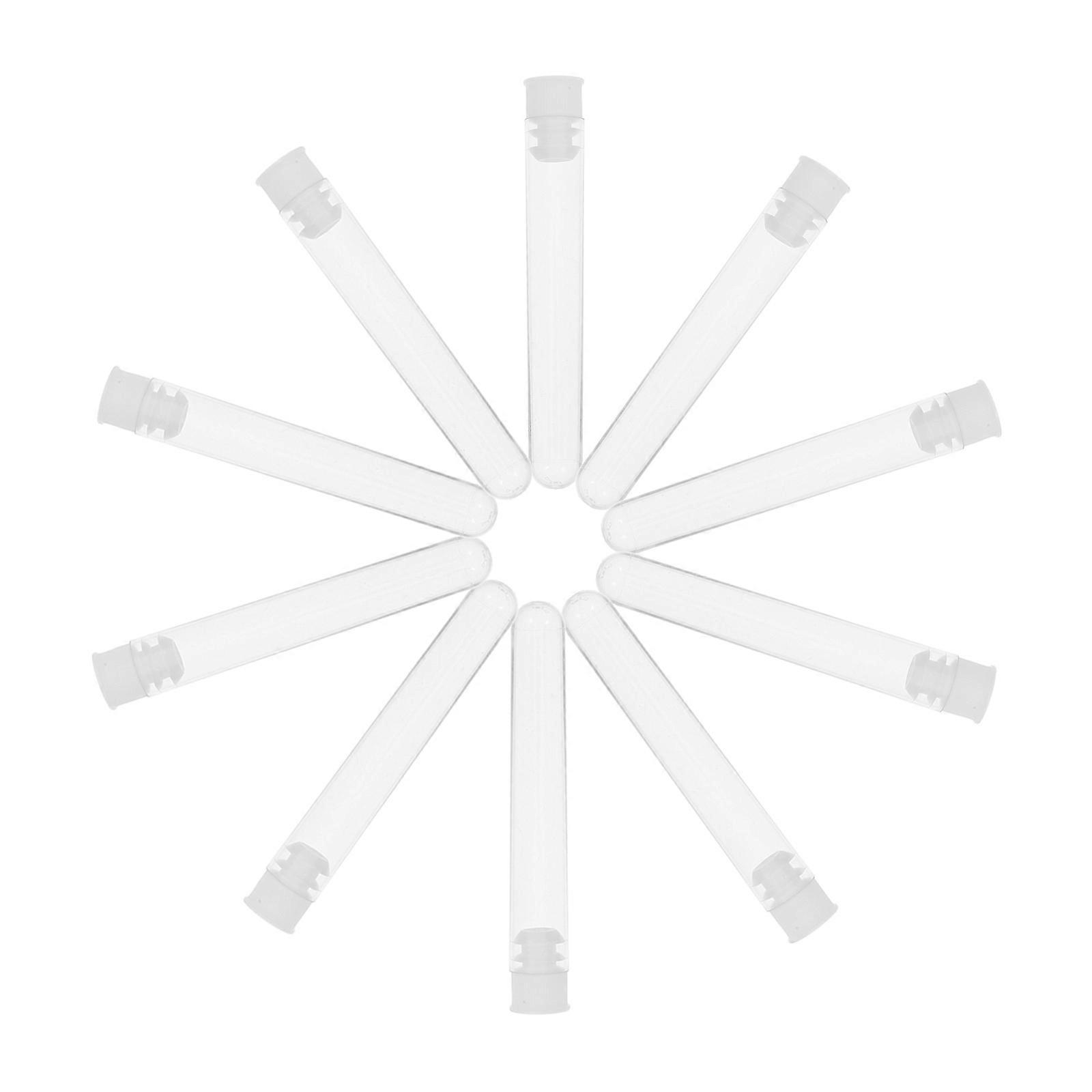 Transparent Test Tubes for Kids Experiments 50Pcs Plastic Laboratory Tubes