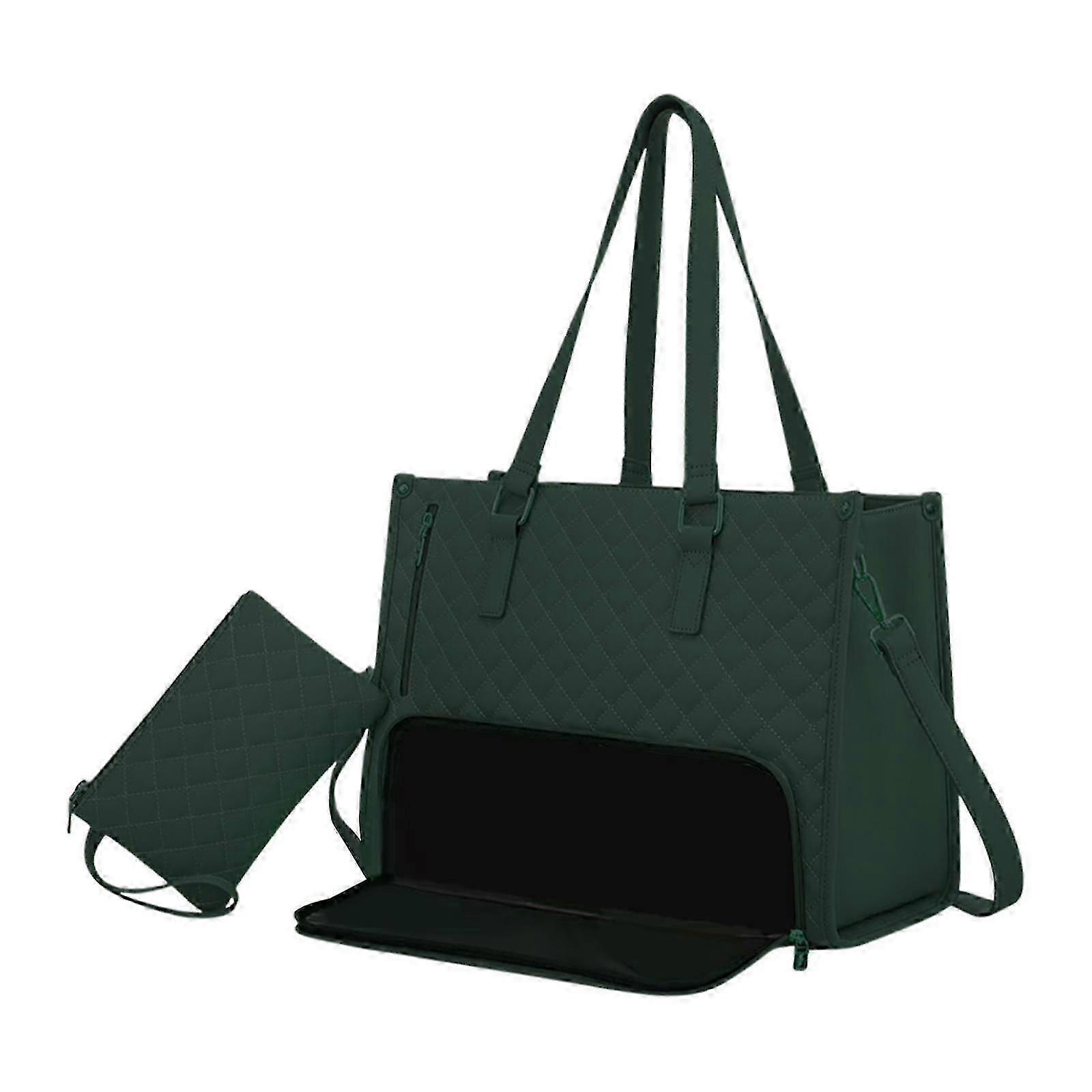 レディースランチトートバッグランチボックスバッグカジュアルオフィス用コンピューターショルダーハンドバッグ-良い