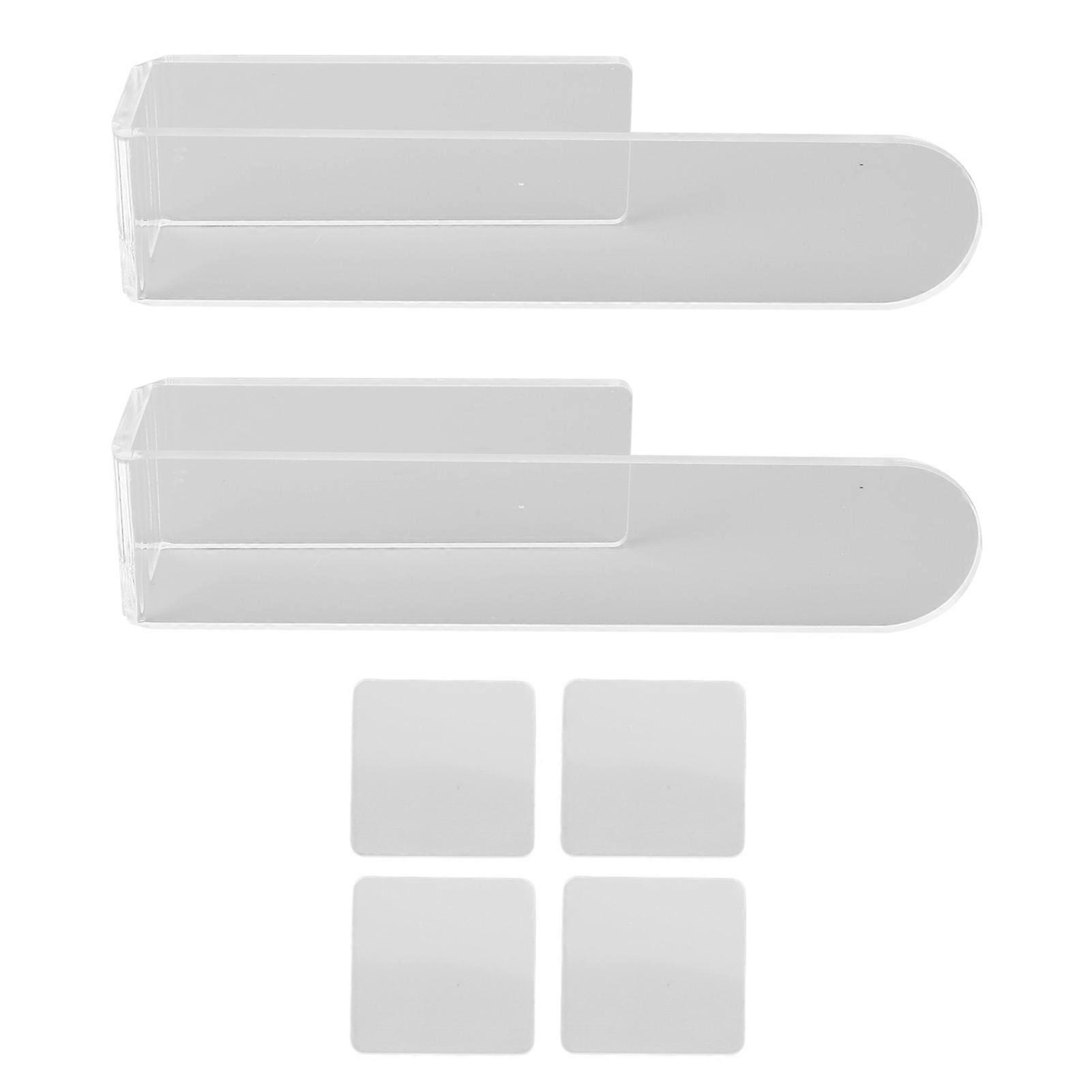 U-Shaped Acrylic Wall Mounted Hand Towel Holder Transparent