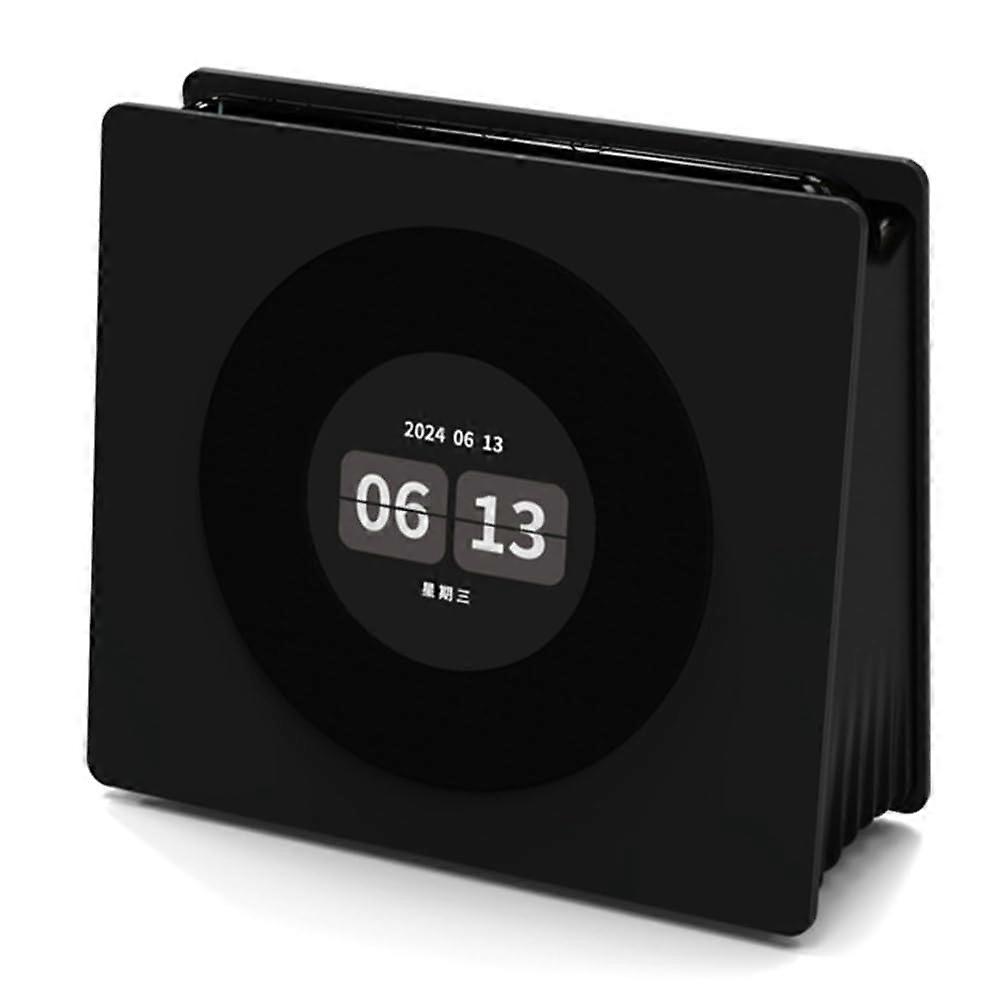 Bluetooth Speaker With White Noise Retro Turntable Sleep Speaker HD Screen Subwoofer Clock Music Player Model A