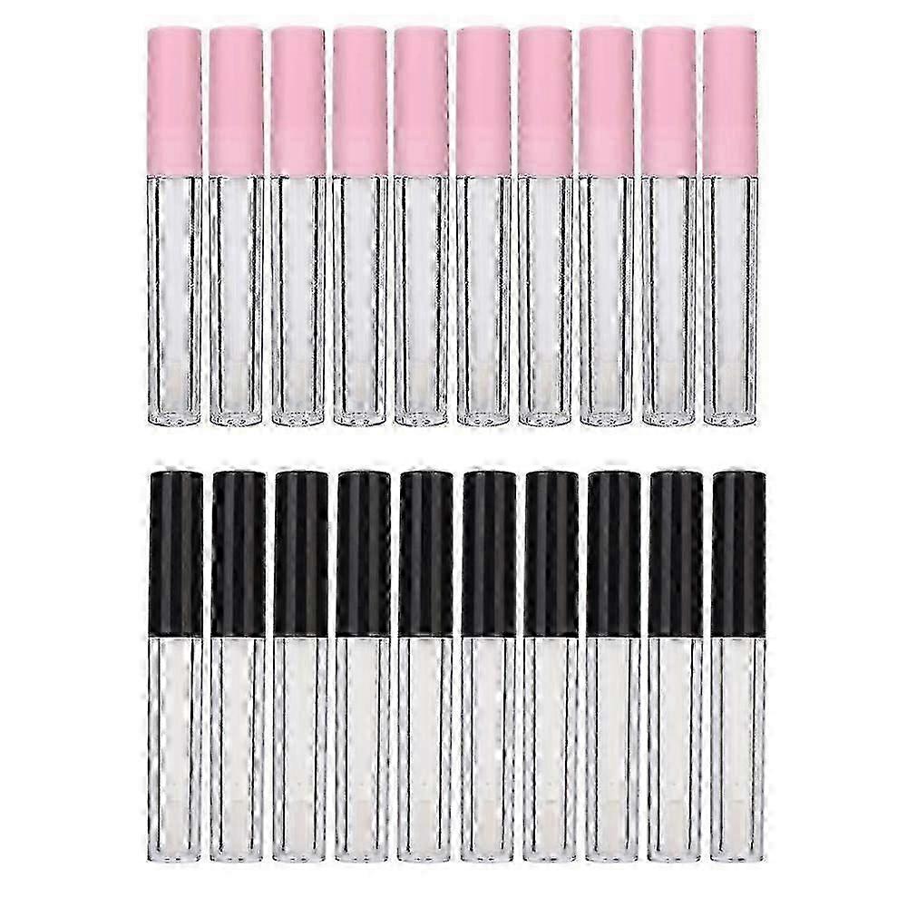 2025 20 Pack 10ml Empty Lip Gloss Tubes Containers Bottles Mini Refillable Lip Balm Tubes With