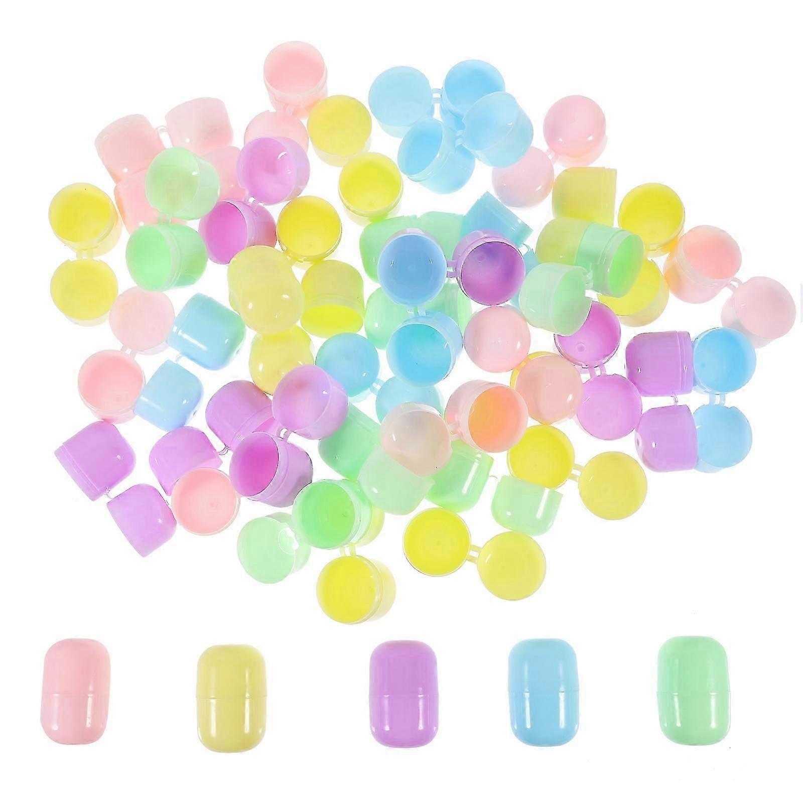 50pcs Fillable Capsules Balls Vending Machine Capsules Ball Bauble Sphere Openable Ball Boxes