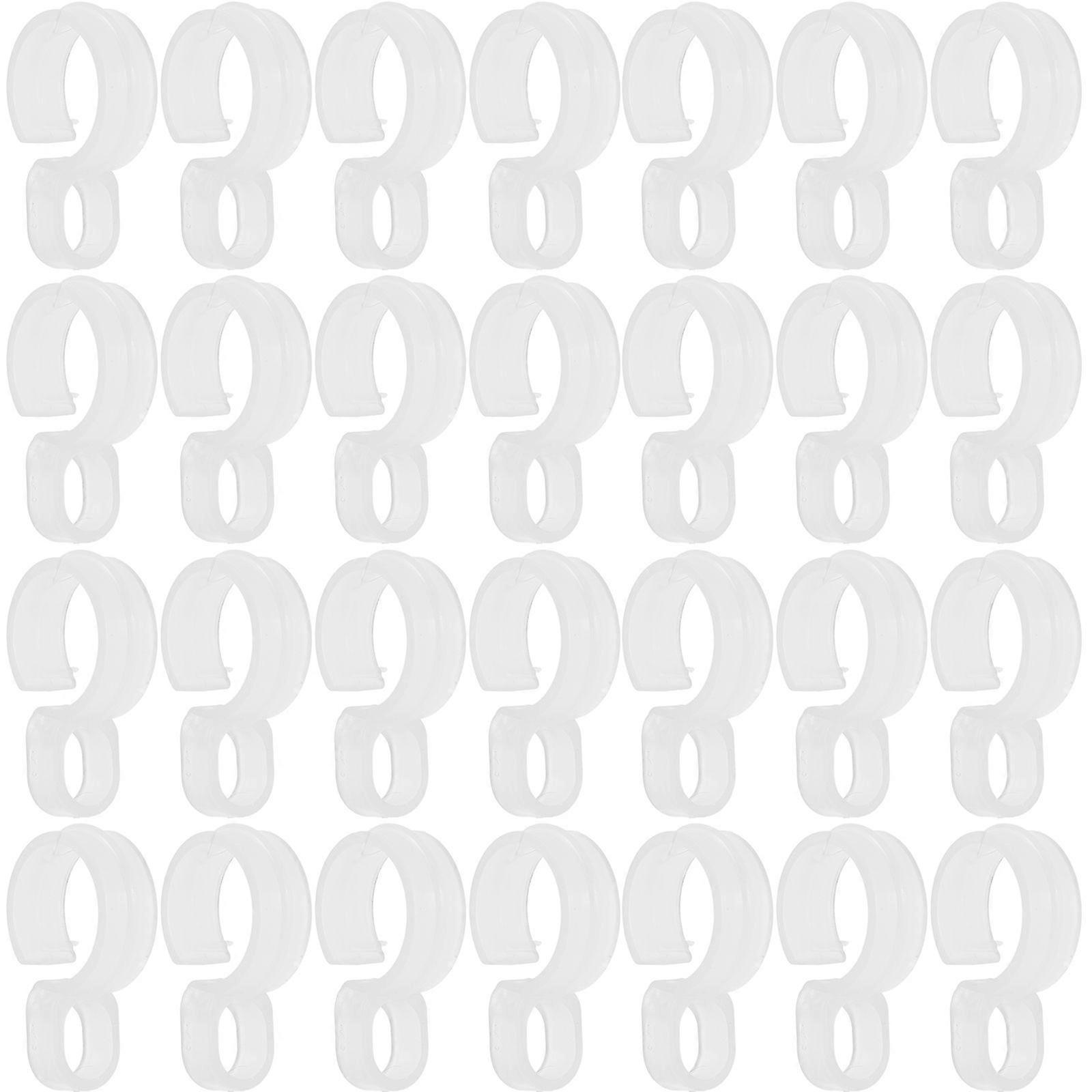 100pcs Clothes Rod Hooks Clothes Hanger Buckle Hooks Outdoor Windproof Hook