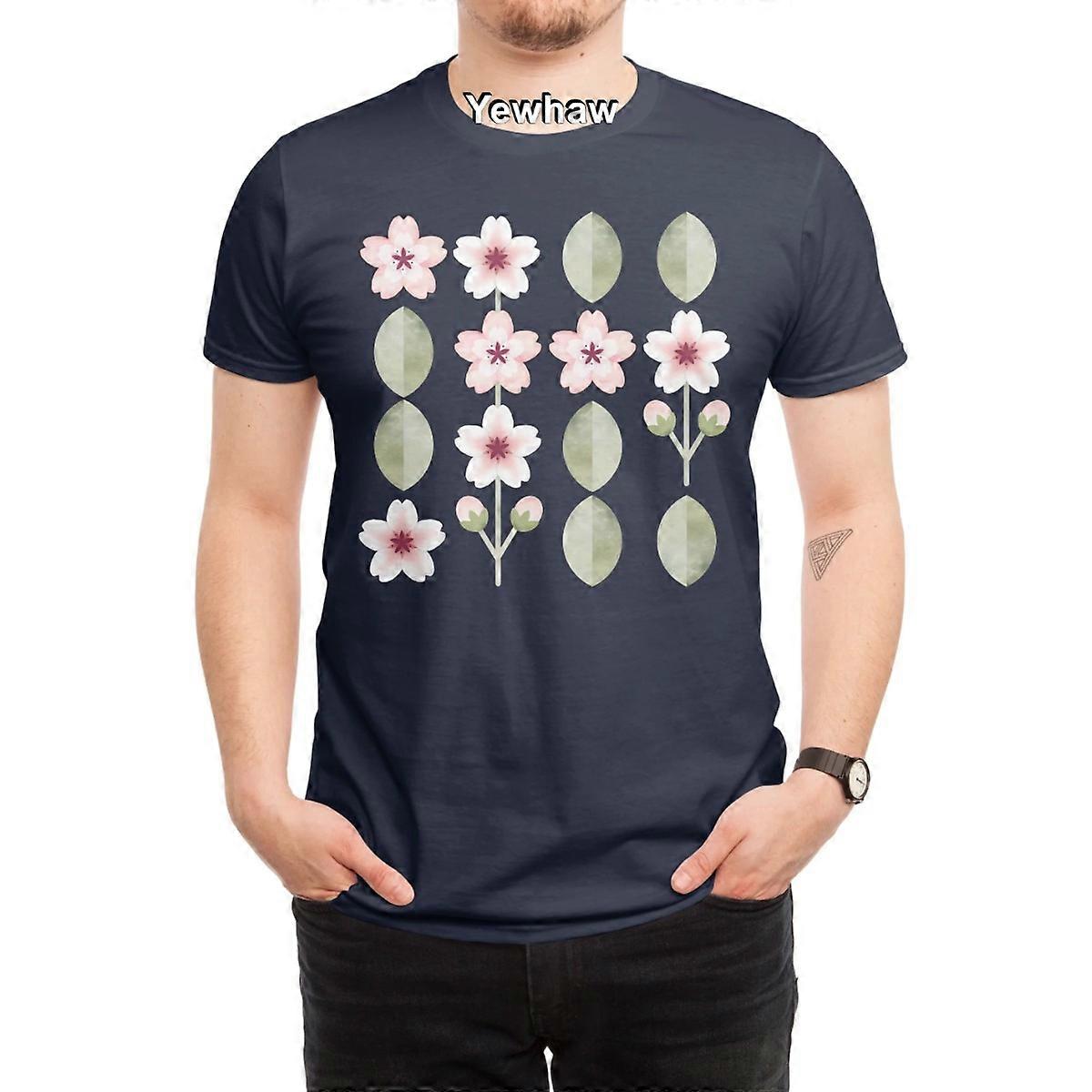 バウハウス桜Tシャツ桜花柄自然ピンクの花