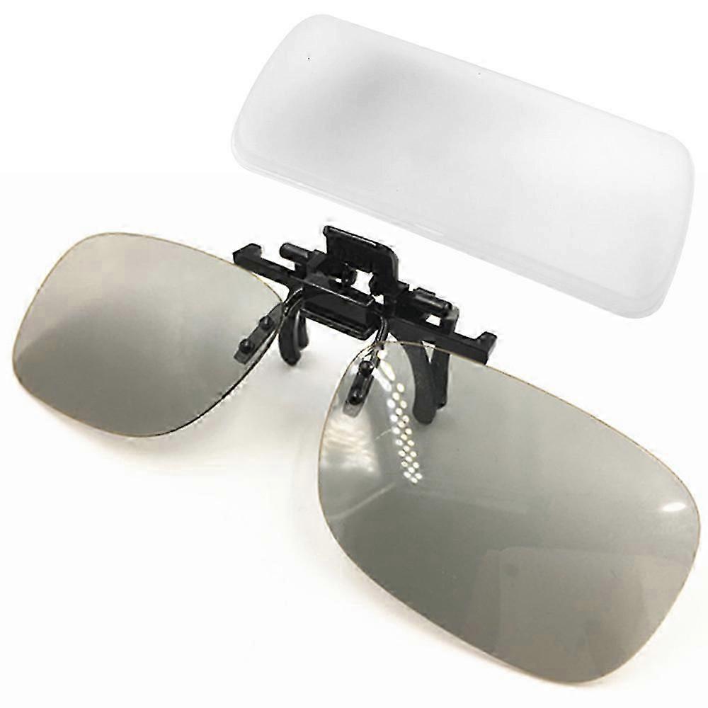 2D Glasses Clip-On, Transform 3D Movies To 2D, Passive 3D Televisions Compatibility, Flip-Up And Flip-Down Lens Manipulation, No Batteries Required