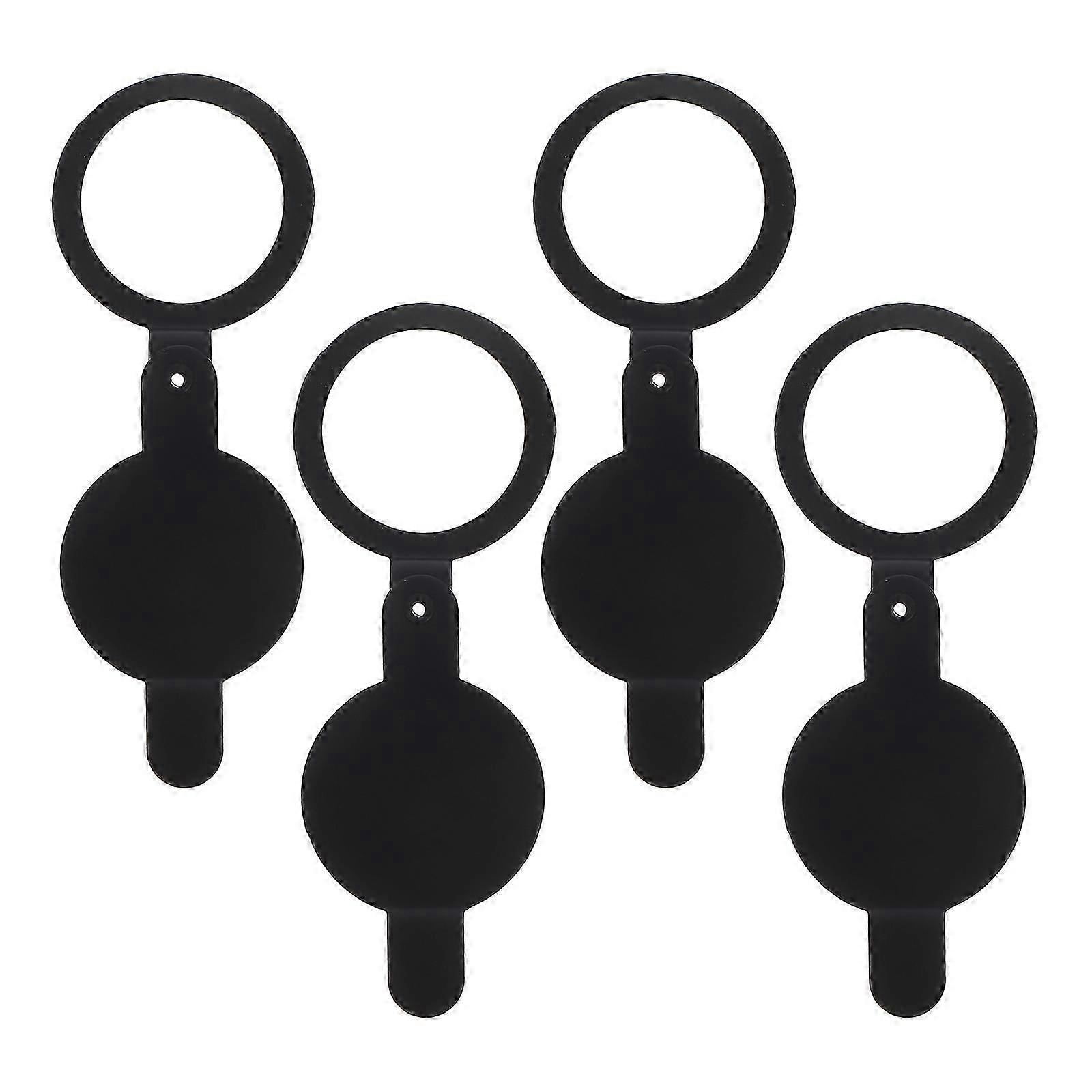 Black Copper Door Viewer Covers for Home Security 4Pcs Peephole Privacy Shields