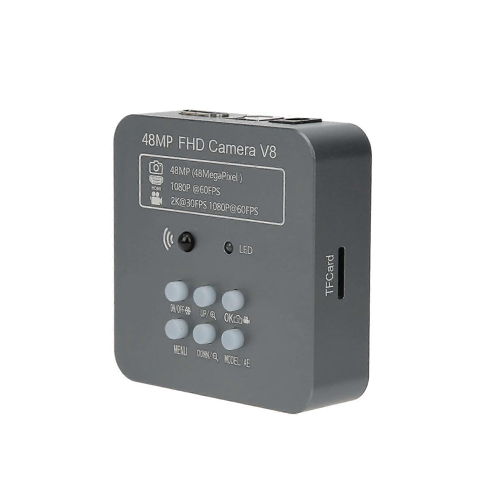 48MP Full HD Industrial Microscope Video Camera V8 2K 1080P with C Mount for Phone PCB Repair