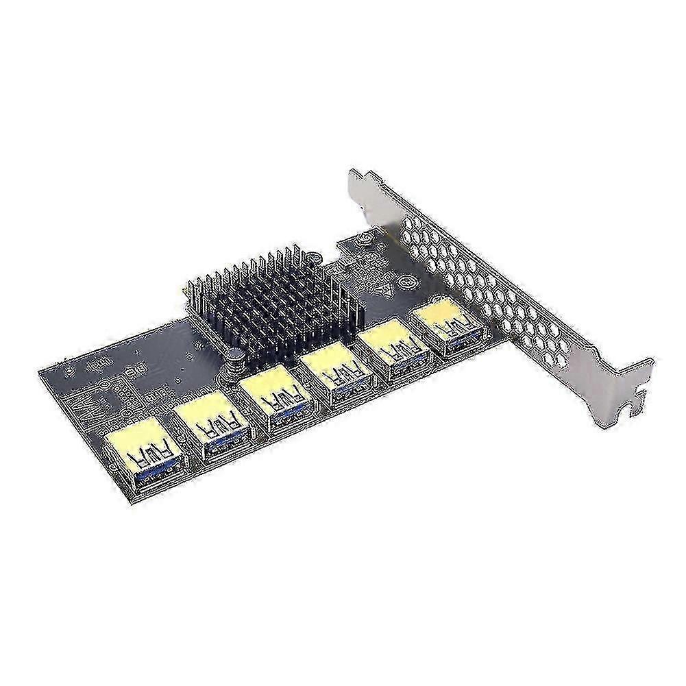 Adaptateur Pci-e vers Pci-e 1 tour 6 emplacement Pci-express pour l’exploitation minière Btc