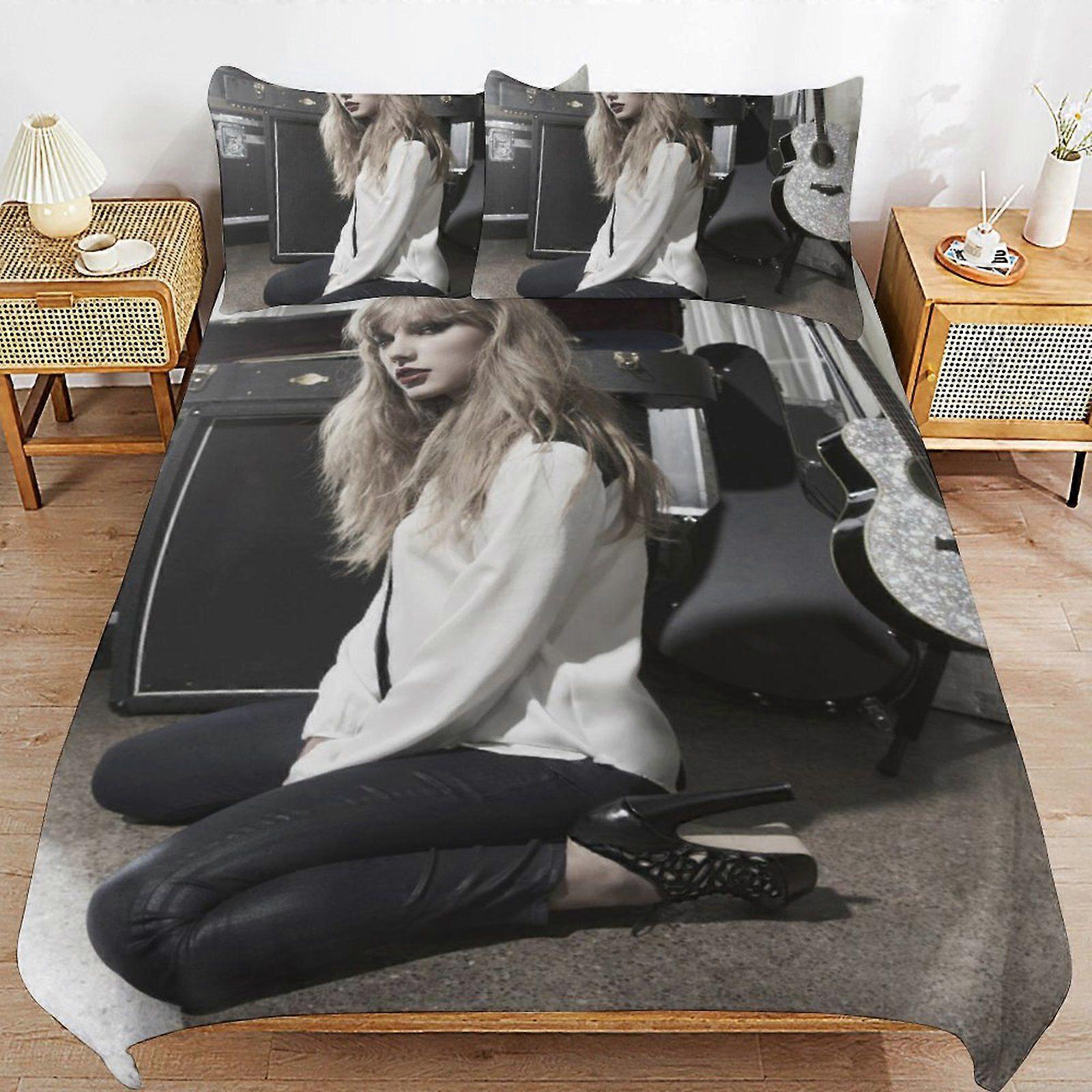 w142 Taylor Swift Durable Easy Care Smooth Finish Bedding Solution Soft Zipper Closure Duvet Cover Sets Choice m142