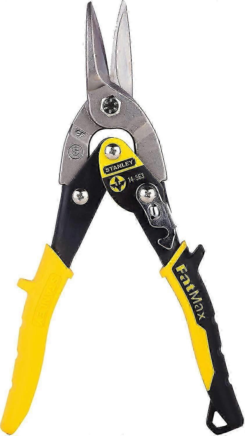 Aviation Snips Straight Head Forged Chrome Steel Double Pivot Action for More Power Ergonomic Handles Robust and Ergonomic Range