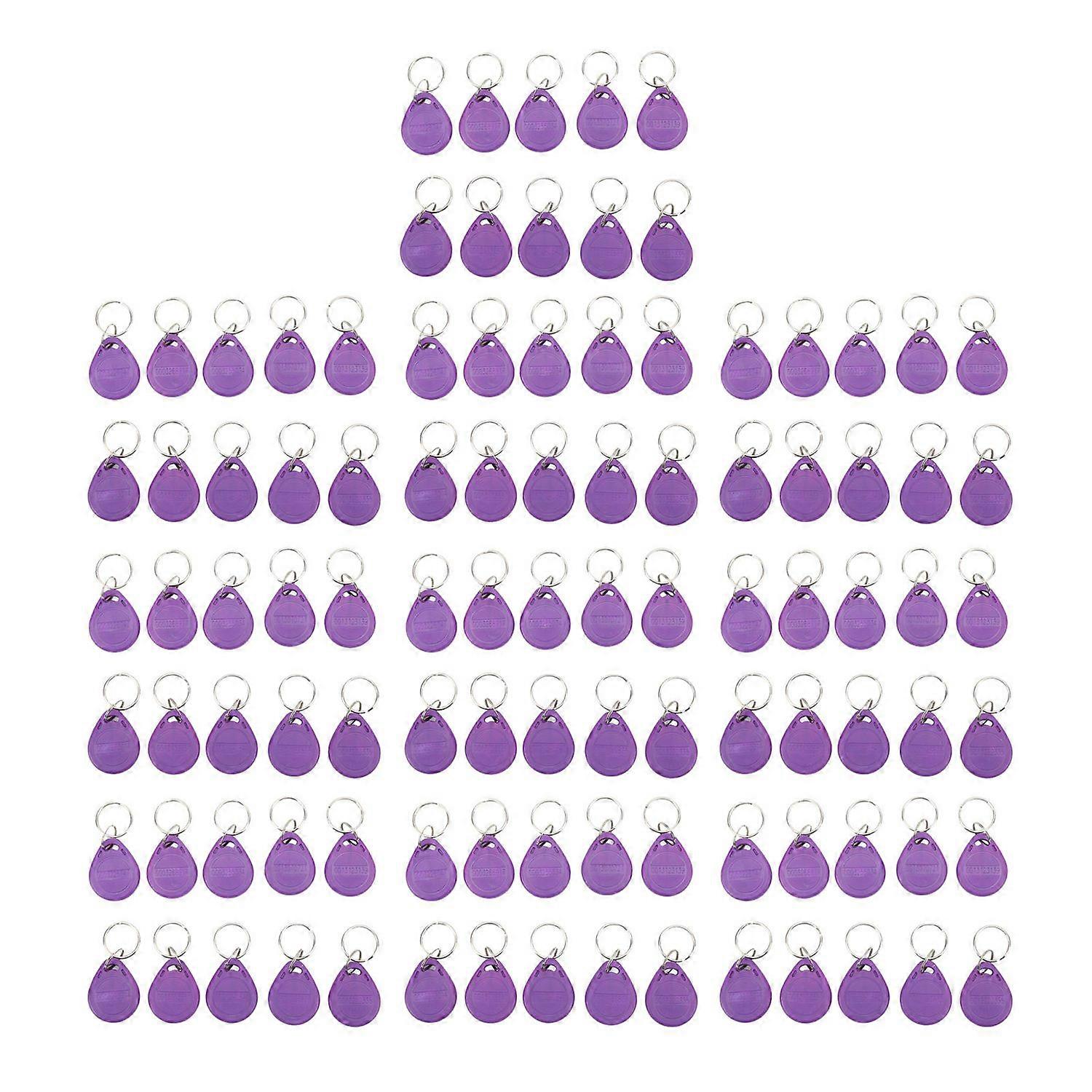 100PCS Door Lock Key Fobs 125KHz Read Only Smart Contactless Proximity ID Card Access Control Tag