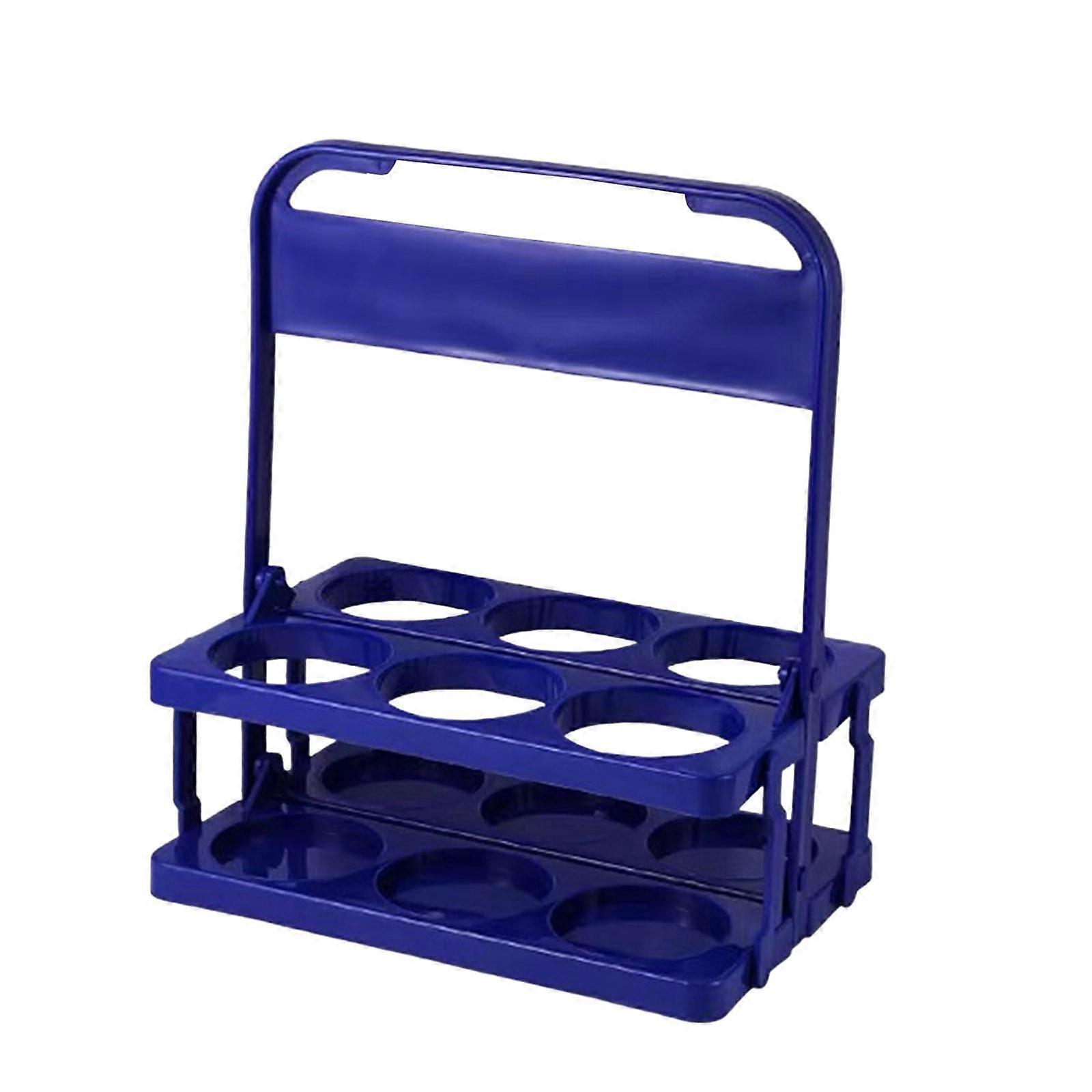 Bottle Foldable Large Space 6 Holes Beverage Delivery Holder With Handle For *2PCS