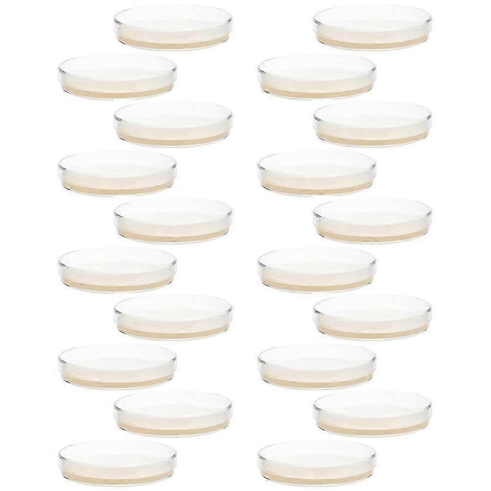 20 pcs Petri Dishes with Prepoured Agar Plates for Science Experiments