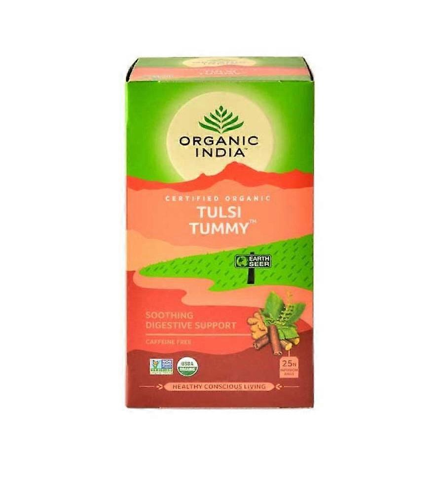 Чай Тулси Тамми: для пищеварения (25 пак, 1.8 г), Tulsi Tummy,  Organic India