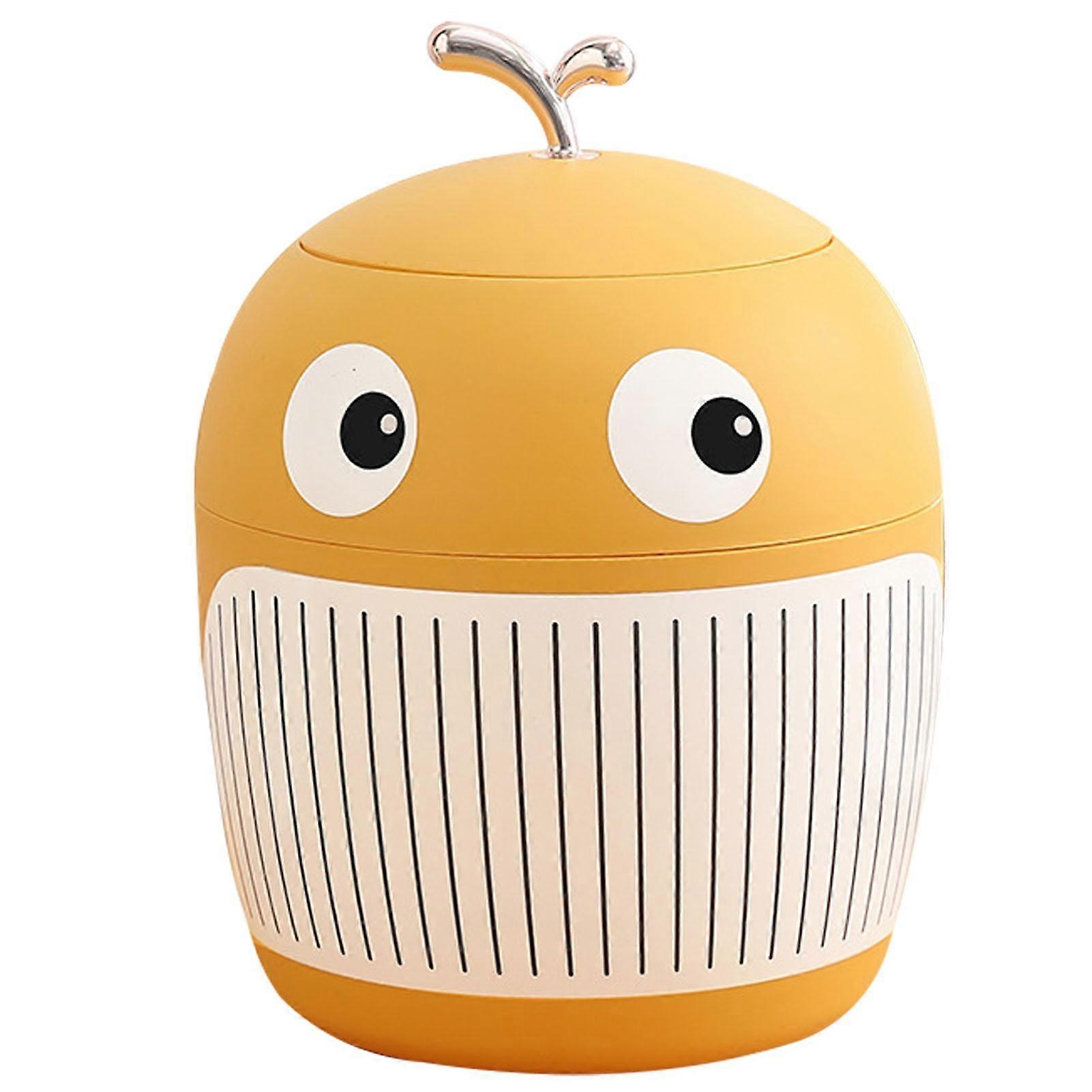 Little Whale Trash Can Mini Cute Light Luxury Garbage Bin Portable Multifunctional Trash Can for
