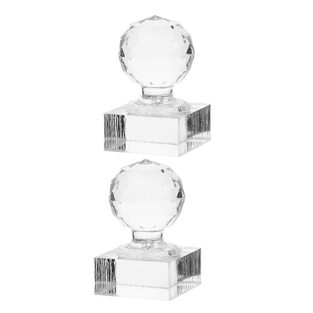 2Pcs Powder Compact Mold Eyeshadow Tool for Pressing Makeup Transparent Acrylic