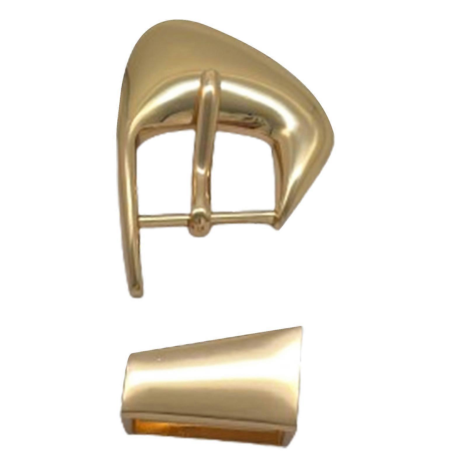 Fashion Forward Trapezium Belt Hardware With Secure Pin Lock System Comfortable Works With Multiple Belt Styles  light gold