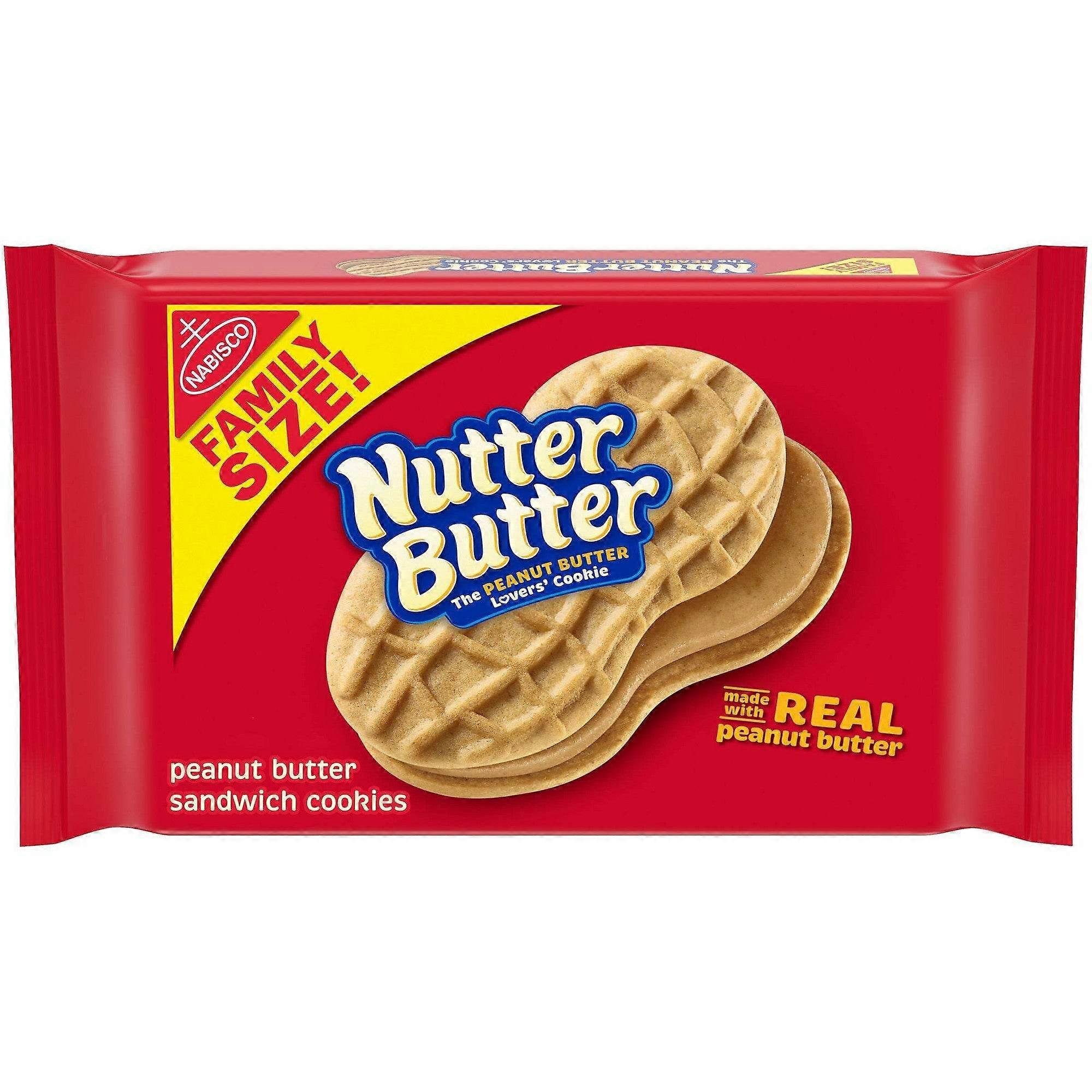Nutter Butter Peanut Butter Sandwich Cookies, Family Size, 16 Oz