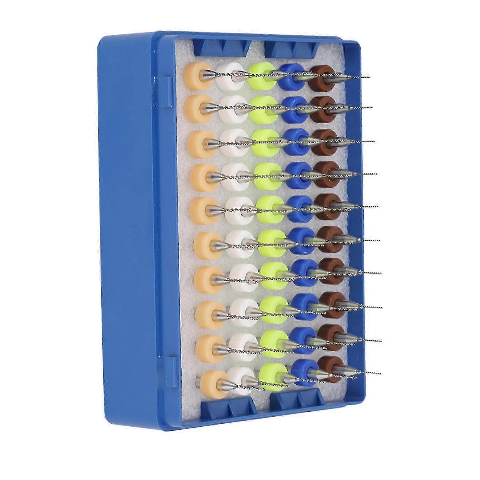 50pcs 0.5-0.9mm Carbide Micro Drill Bits for PCB Print Circuit Board Carving 26s