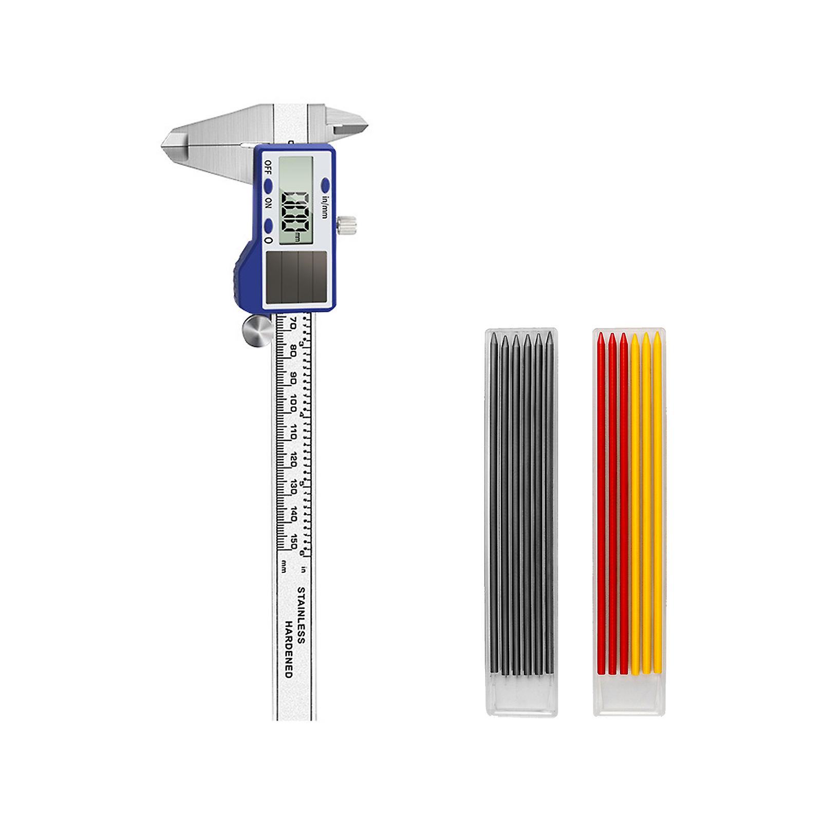 Shockproof Digital Caliper High Contrast Display 0-150mm Ranging Suitable For Metalworking Woodworking Measurement Needs Multicolor