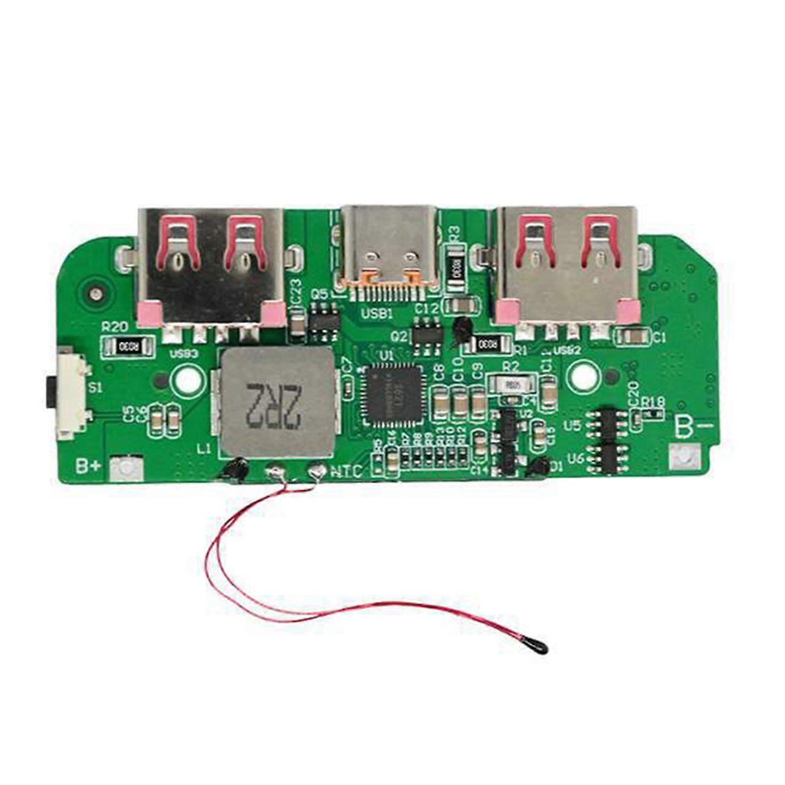 Universally 22.5W Chargers Module PD QC20W Output TFT Display For Customs Battery Pack DIY 5V3A/9V2A/12V1.5A Input Multicolor