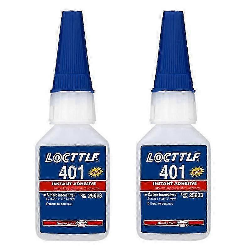 2Pcs Loctite 401 Instant Fast Adhesive 20ML Bottle Stronger Super Glue Multi-Purpose Fix HOT Super Strong Liquid Colorless Glue