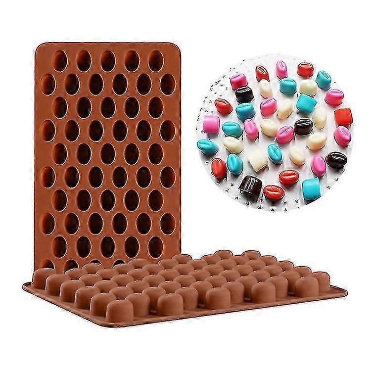 حبوب البن ECELEN (عشوائية اللون) قوالب سيليكون متنوعة ، قالب سيليكون من الدرجة الغذائية للشوكولاتة ، الحلوى ، الهلام ، مكعبات الثلج.