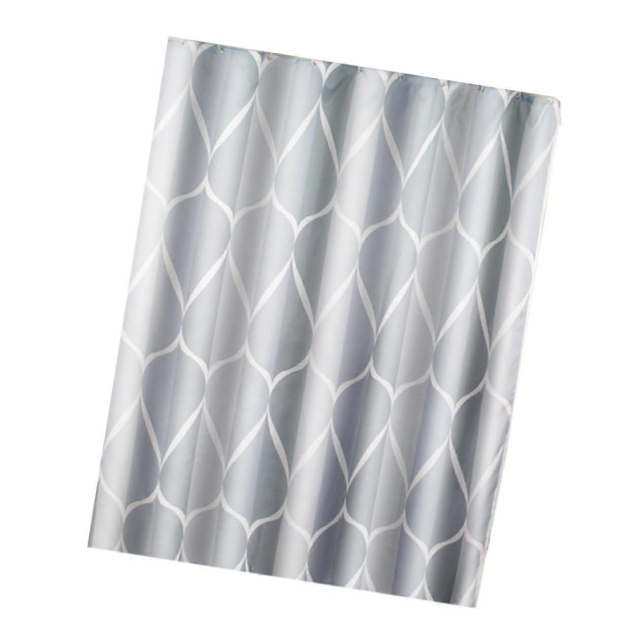 Modern Waterproof Shower Curtain Thick MoldResistant Polyester Fabric for Bathroom Decor