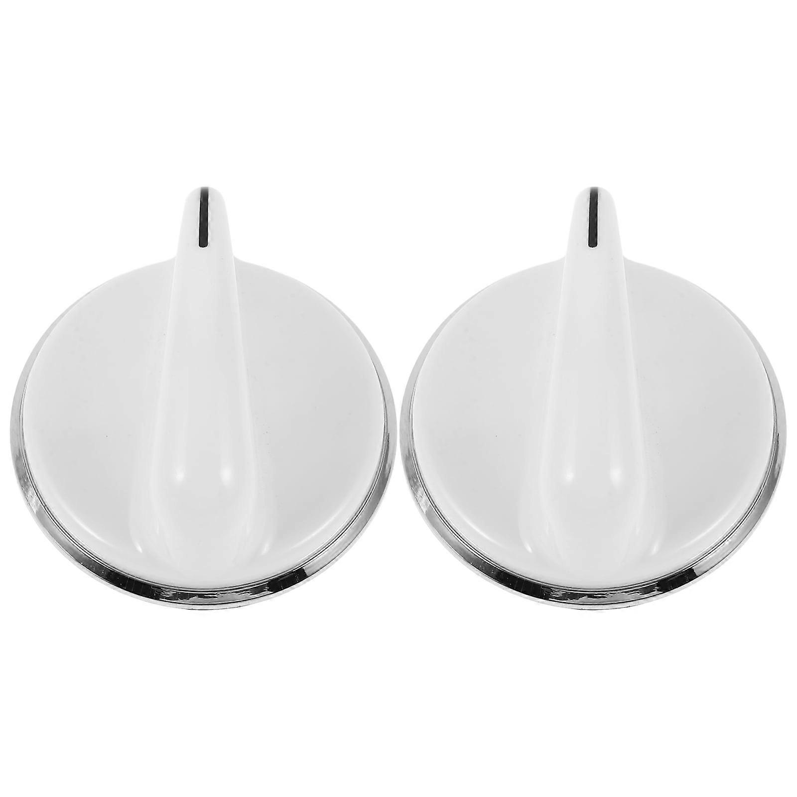 Washing Machine Knob Dryer Replacement Washer Rotary Knobs Replacements Timer Accessories White Plastic 2 Pcs