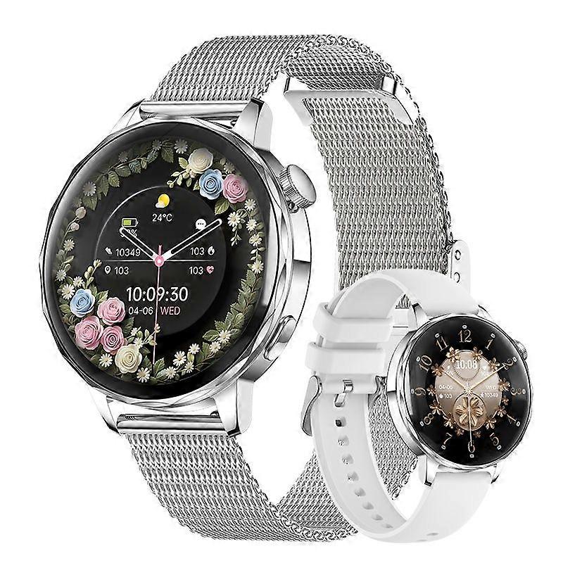 I220 Smartwatch Bluetooth Call 1.27 inch HD Display Heart Rate SpO2 Fitness Tracker for Women