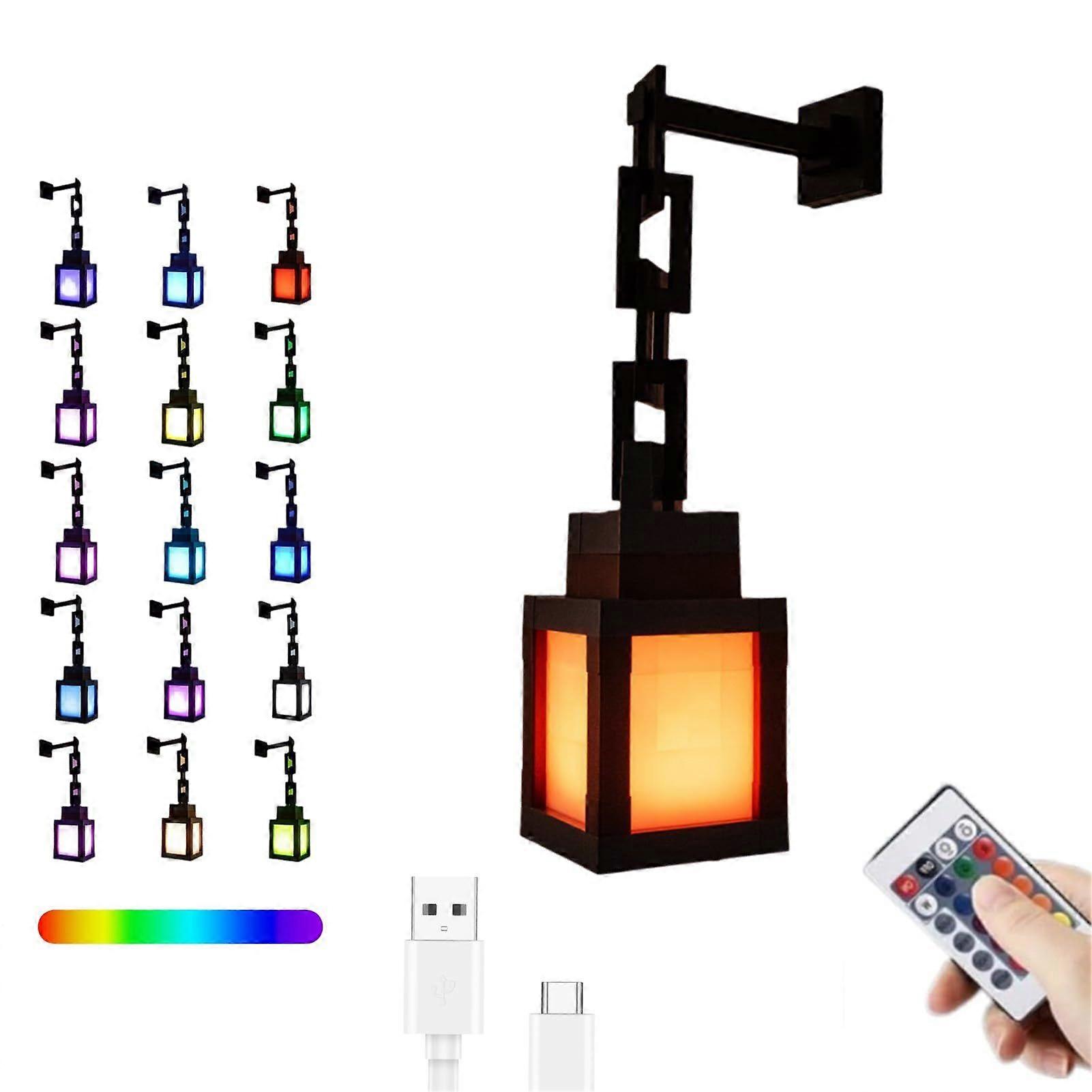 Rechargeable LED Mood Light with Remote, 16 Color Changing Table or Wall Lamp, for Bedroom Home Decor, Includes Hanging Chain