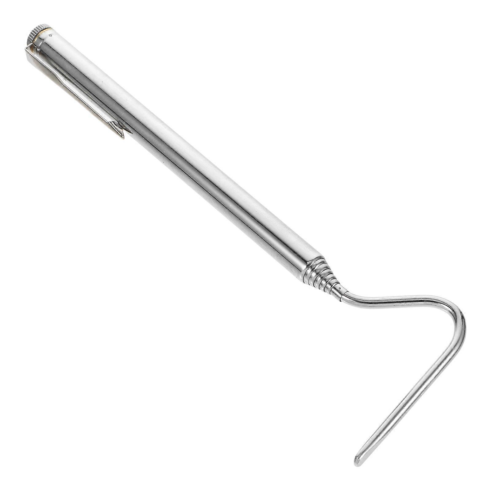 Portable Snake Hook Designed For In Wilderness Survival Activities Silver Color 1Pcs