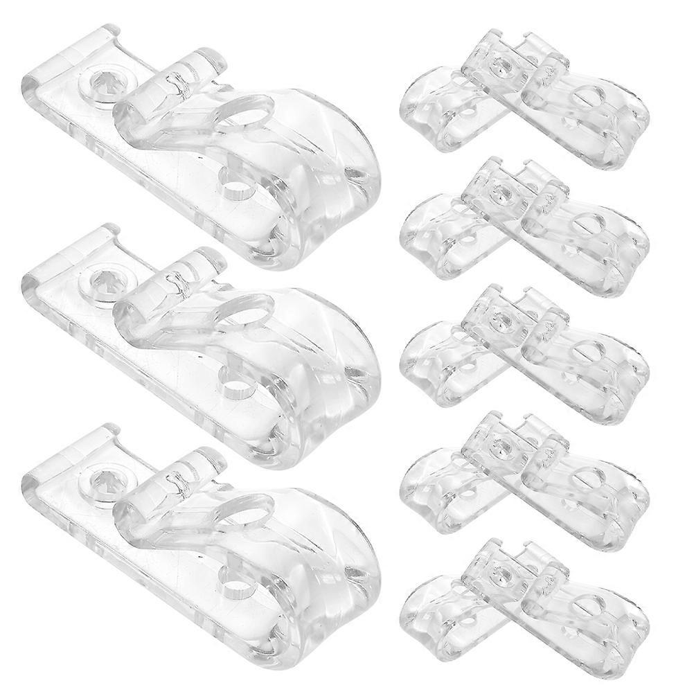 Transparent Roller Shade Chain Hook 16Pcs For DIY Enthusiasts In Home Settings Safety Hook Ensures Secure Curtains