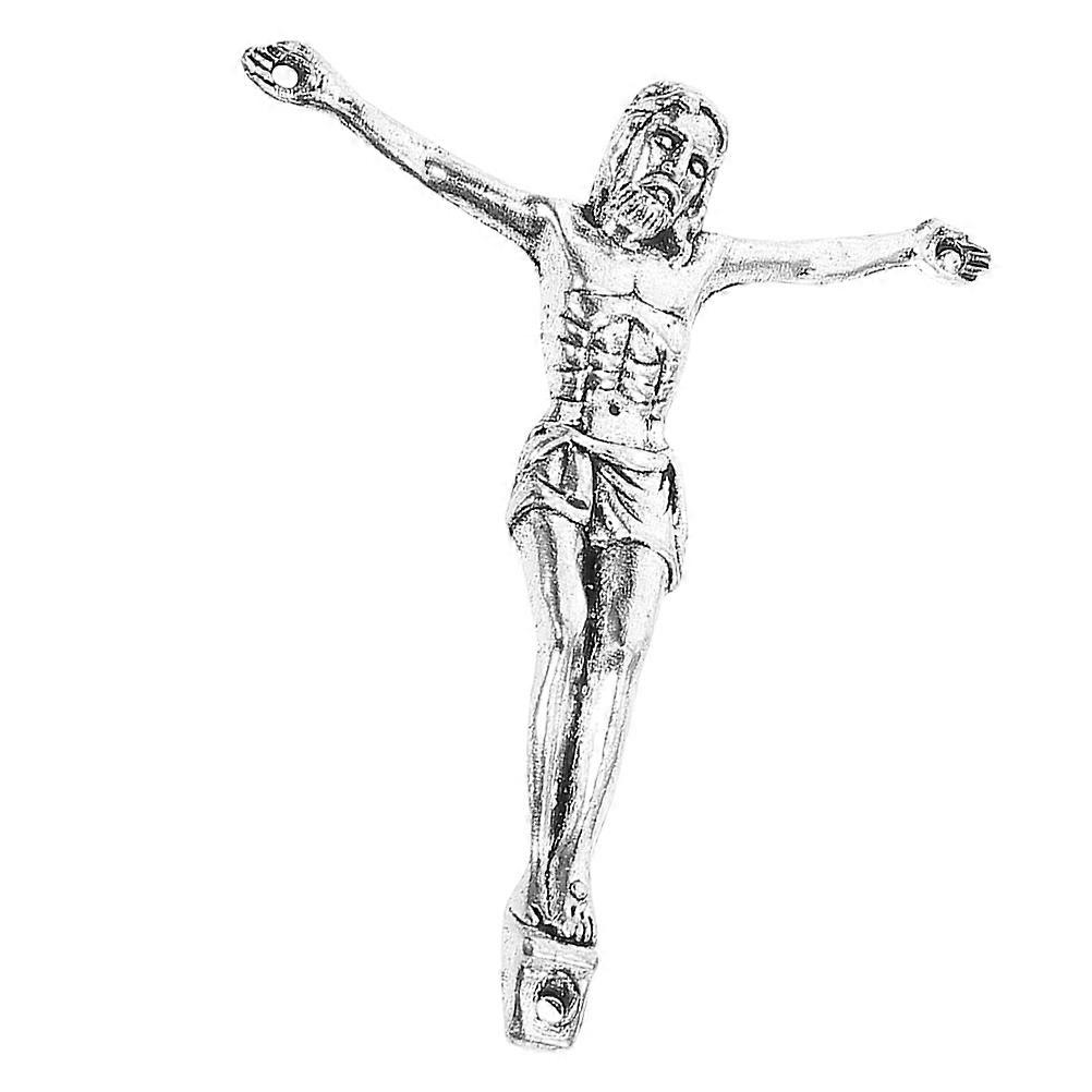 Men's Solid Alloy Crucifix Pendant for Necklace Cross Charm Accessory