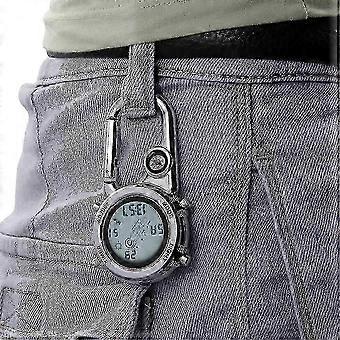 2 Pcs Carabiner Watch Multifunctional Electronic Pocket Watch Waist Watch Pocket Watch Luminous Outdoor Sports Backpack Watch