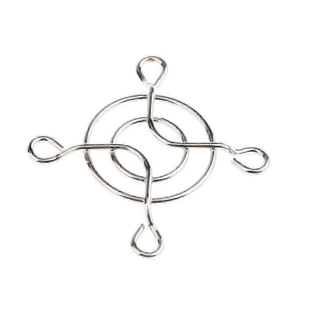 40x40mm PC Computer Grill Finger Protector Silver Metal