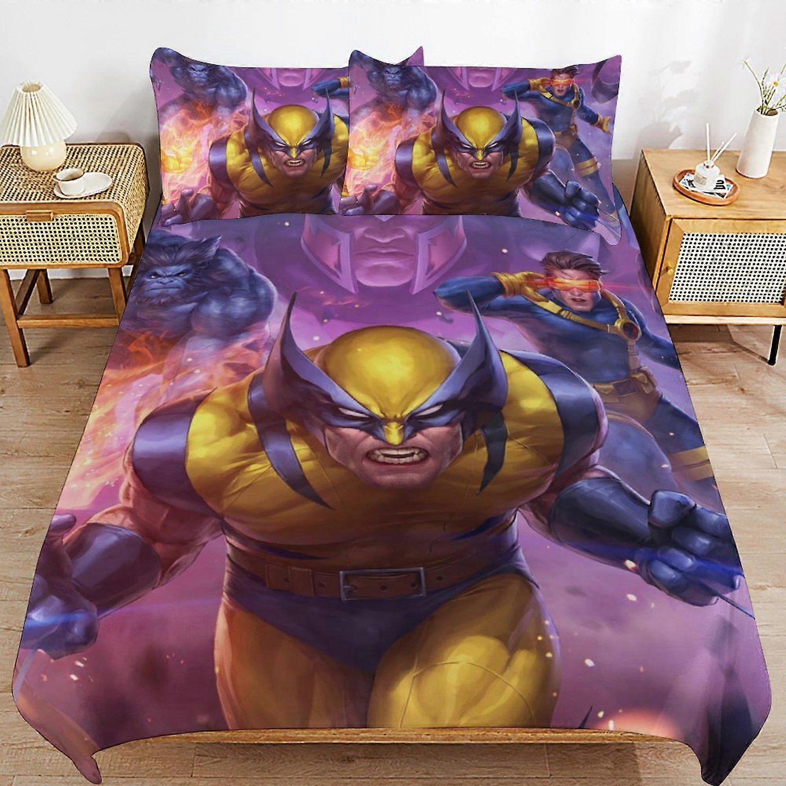 199XB X-Men Perfect Sleep Upgrade Clean Threaded Surface Soft Handling Duvet Cover Sets Comfort Setup KL199